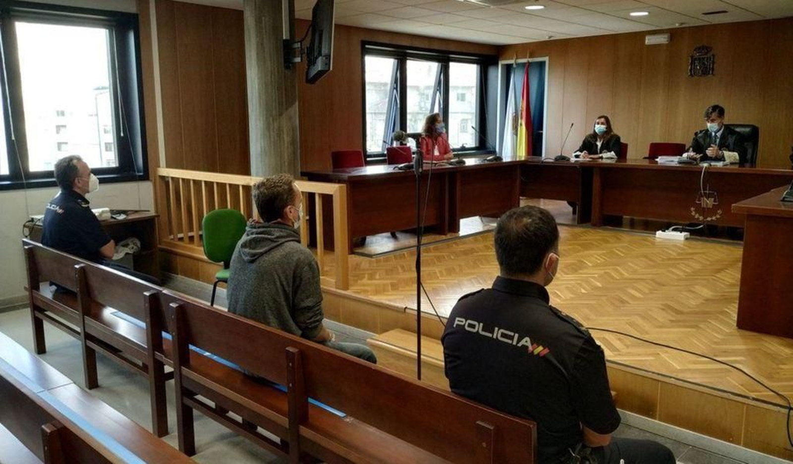 Imagen de una vista por conformidad celebrada en la Audiencia en Vigo.