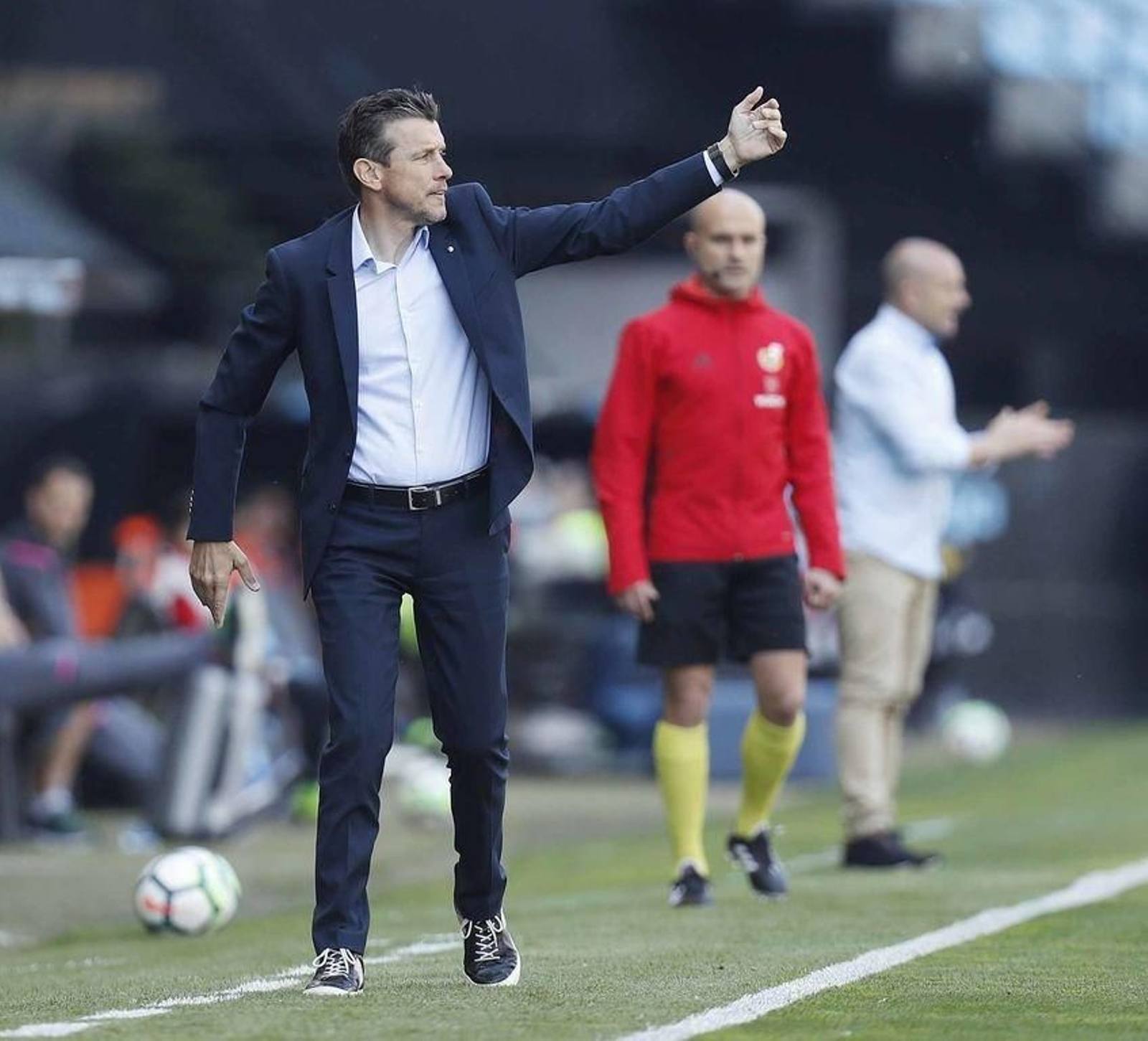 Juan Carlos Unzué, en su etapa en el banquillo del Celta.