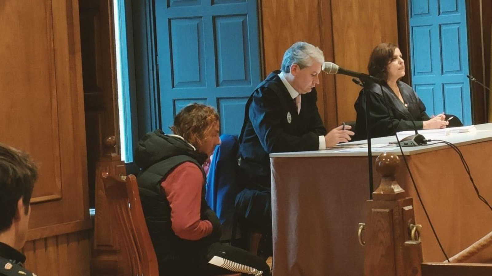 El acusado, en el banquillo de la Audiencia Provincial.