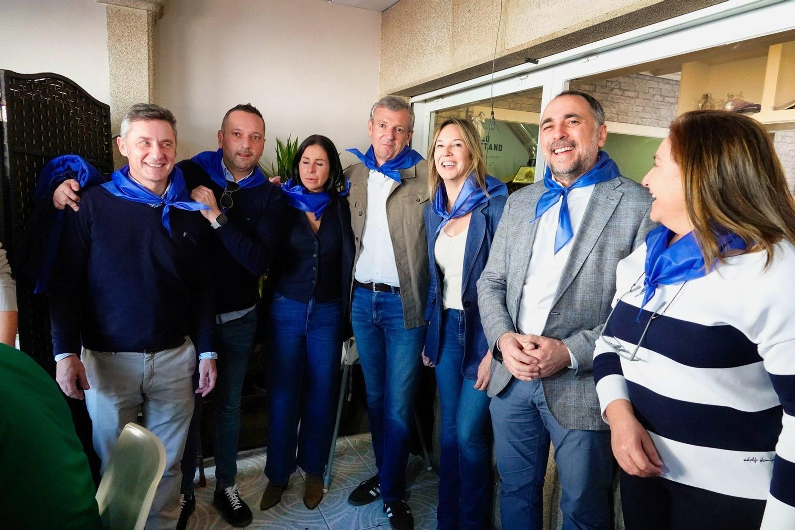 Alfonso Rueda y Marta Fernández-Tapias en San Blas.