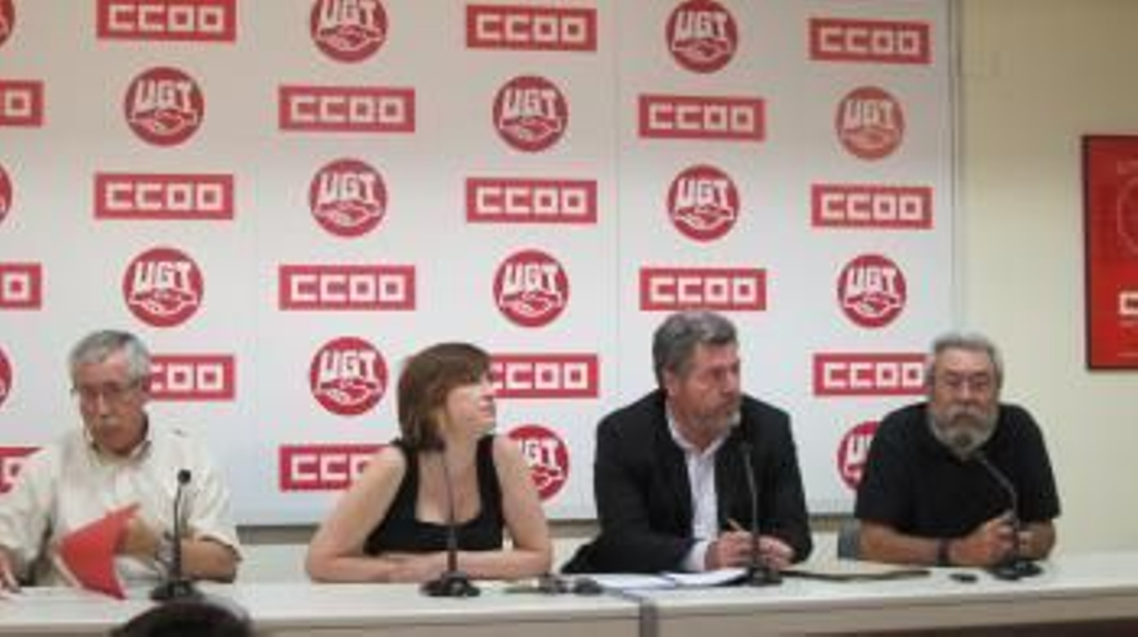 Secretarios Generales De CC.OO Y UGT, Ignacio Fernández Toxo Y Cándido Méndez