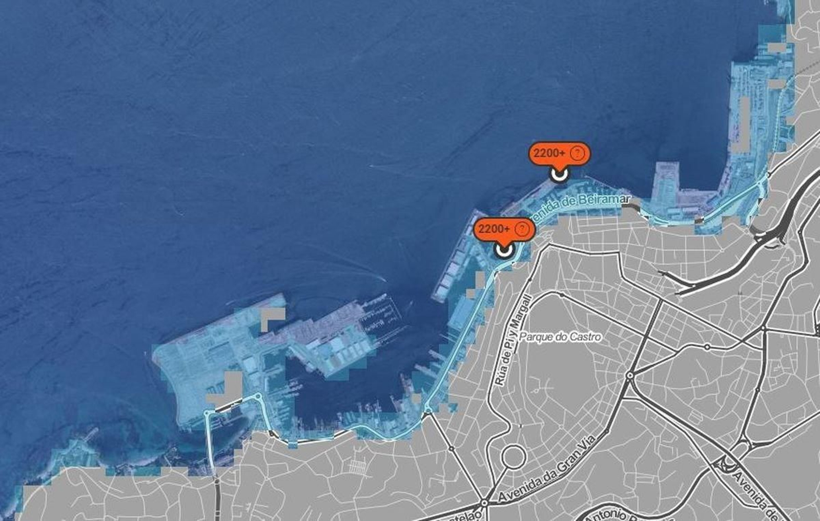 Un mapa indica el aumento del nivel del mar y sus posibles consecuencias más allá del próximo siglo.