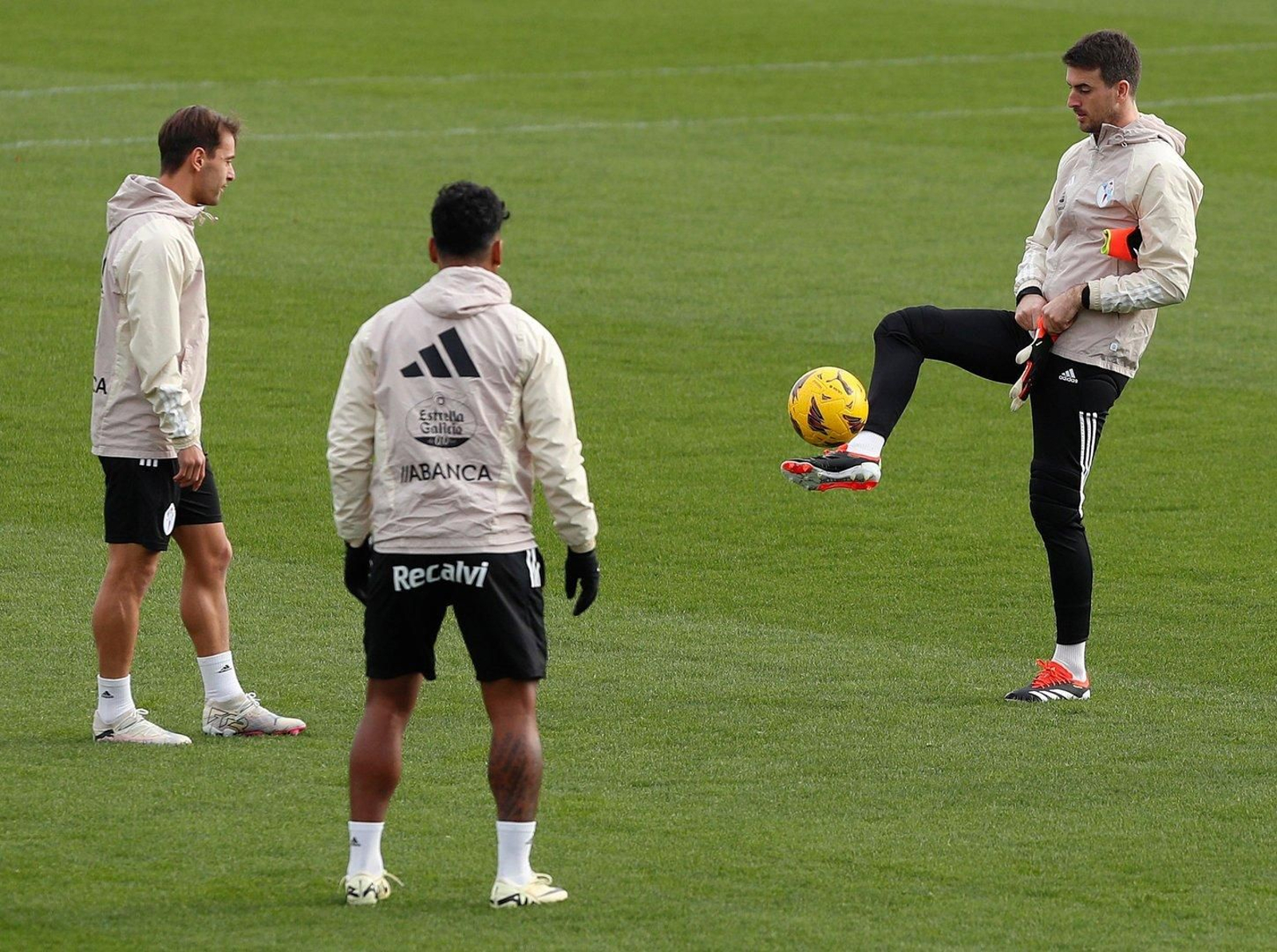 El Celta entrena en Mos.