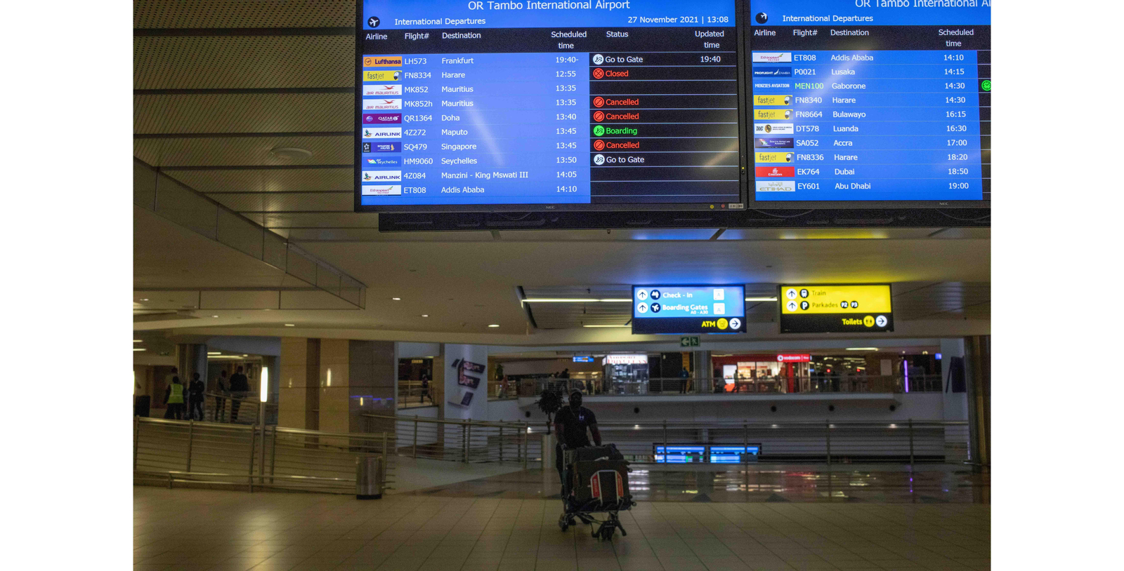 OR Thambo International Airport, Johannesburg (South Africa). EFE/EPA/KIM LUDBROOK