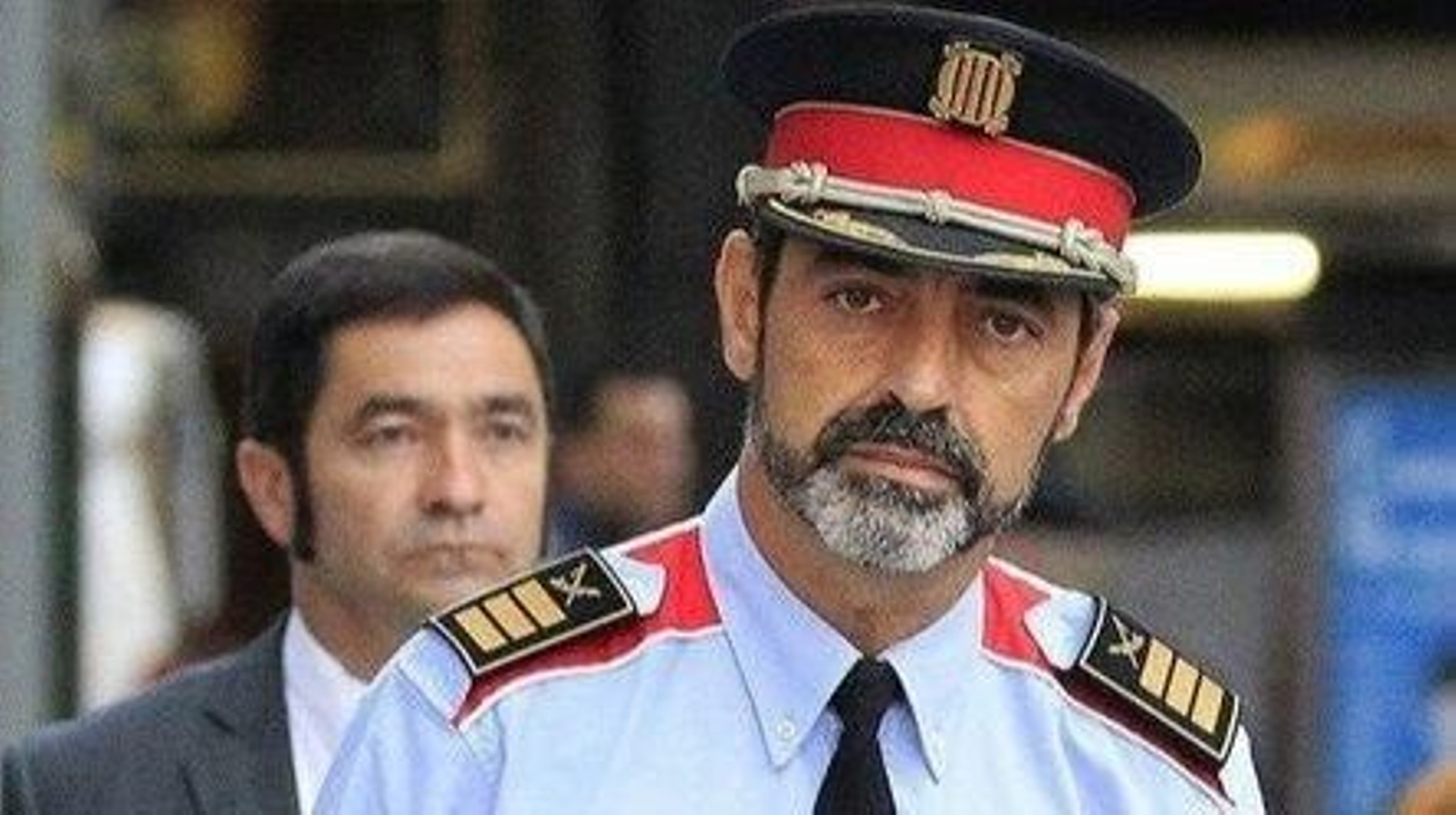 El mayor Trapero, el día que declaró en la Audiencia Nacional.