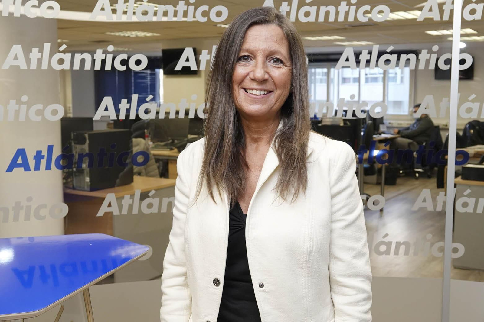 Alba Soutelo en el set de Atlántico.