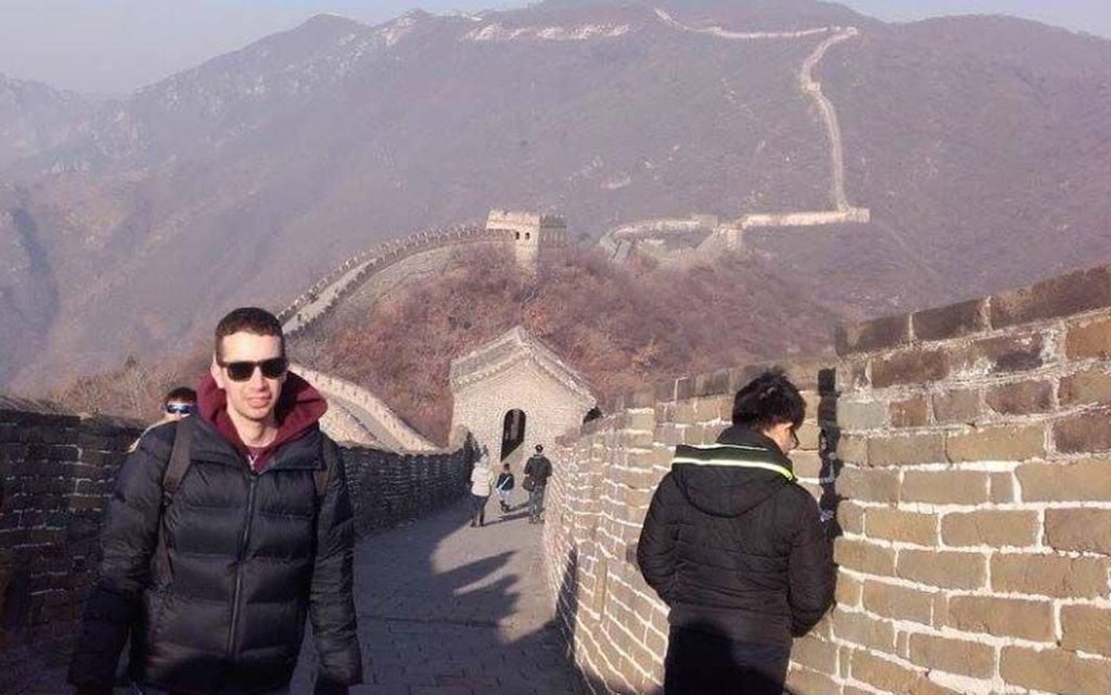 Estudiantes vigueses en la Gran Muralla china.