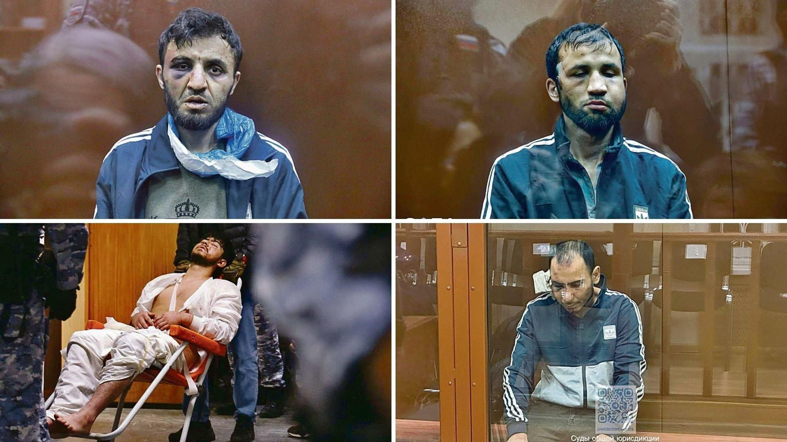 Los sospechosos del atentado terrorista en Moscú.