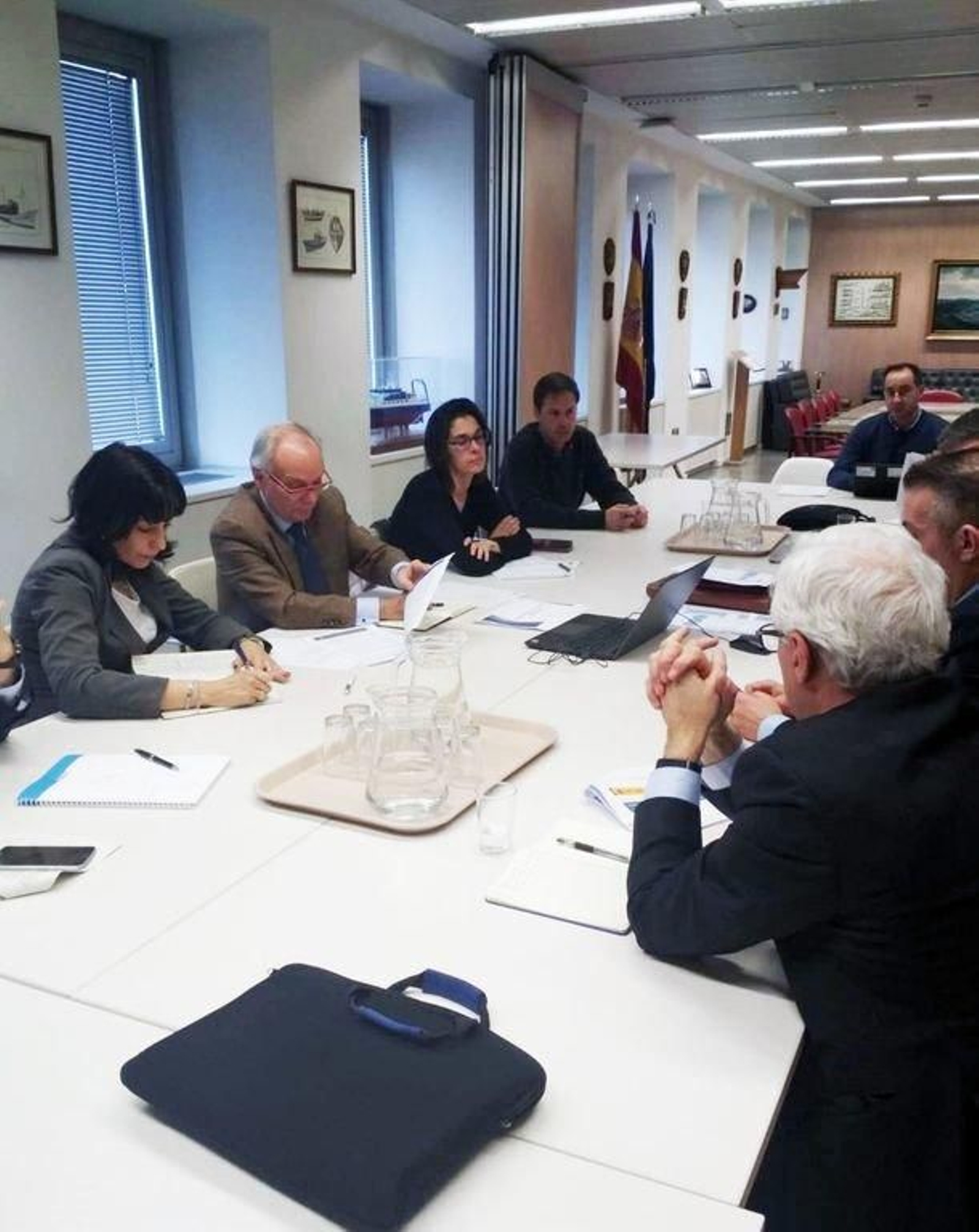 La reunión ayer en Madrid.