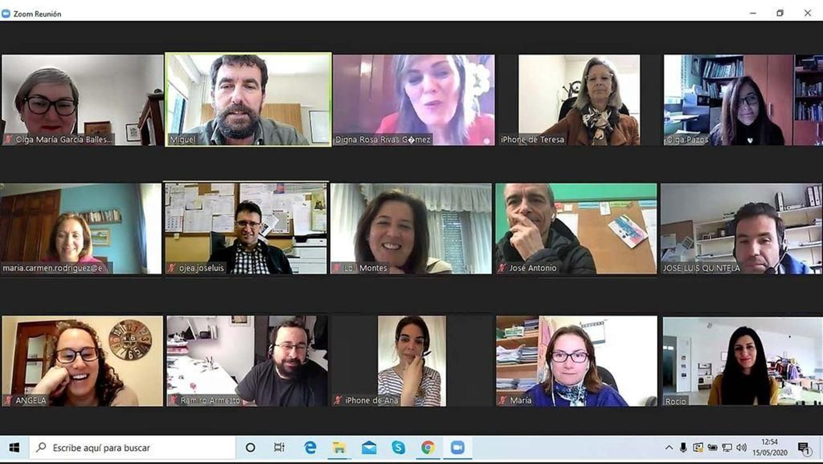 La alcaldesa se reunió telemáticamente con los representantes de todos los centros educativos.