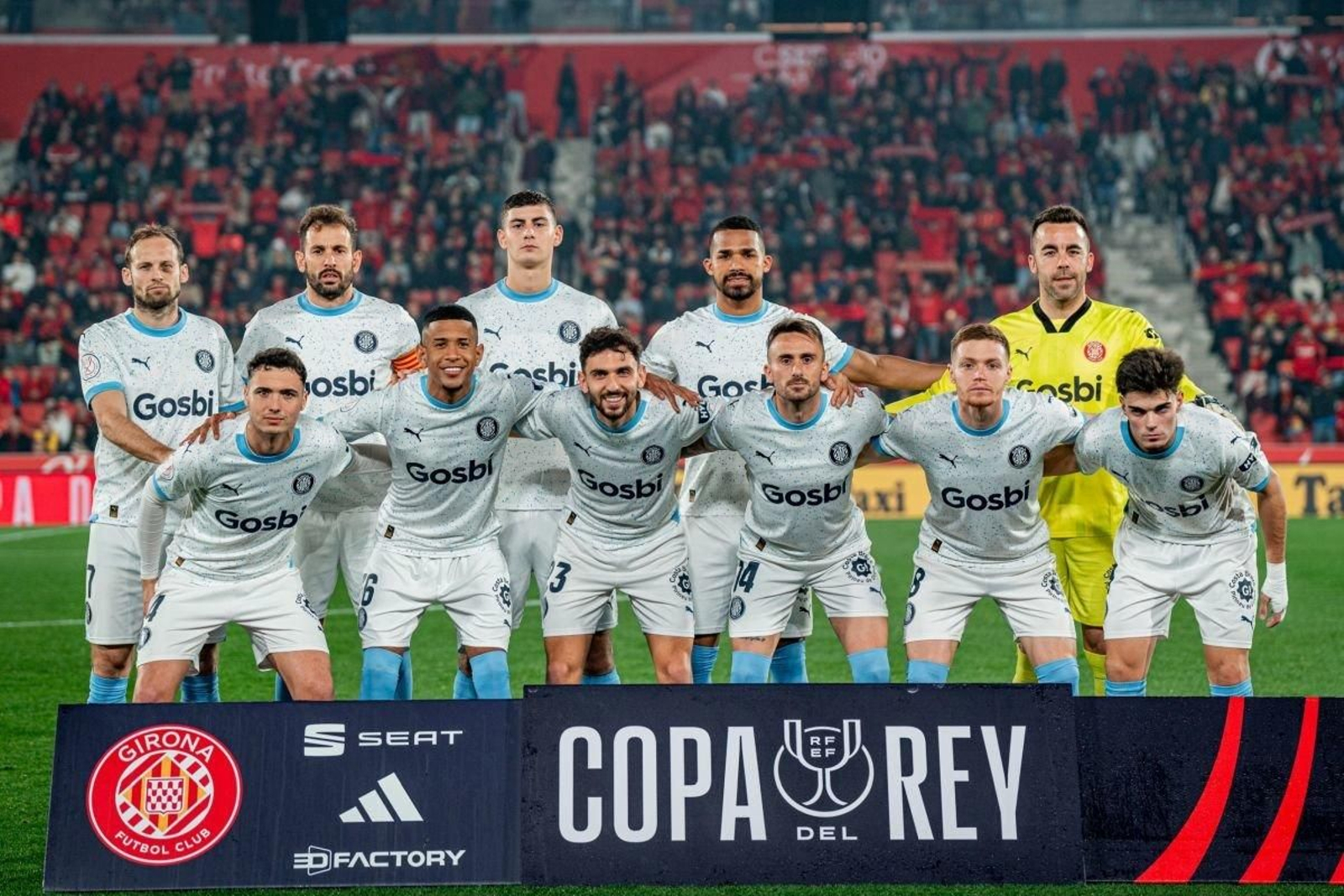 El Girona reservó a Yan Couto y a Dovbyk, pero utilizó de inicio al resto de los titulares habituales.