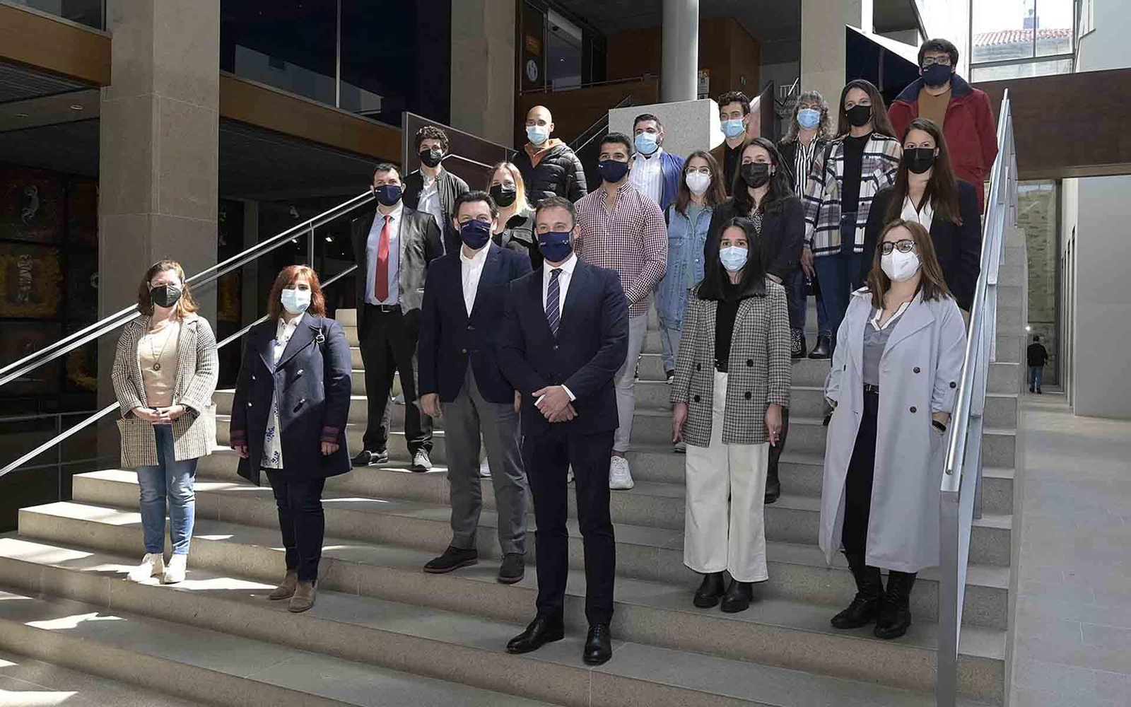 Imagen de los becarios y becarias BEME de la Universidad de A Coruña. Foto: Moncho Fuentes / AGN