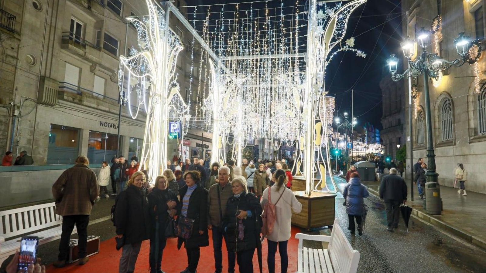 El bosque de la Navidad de Vigo. // Jorge Santomé