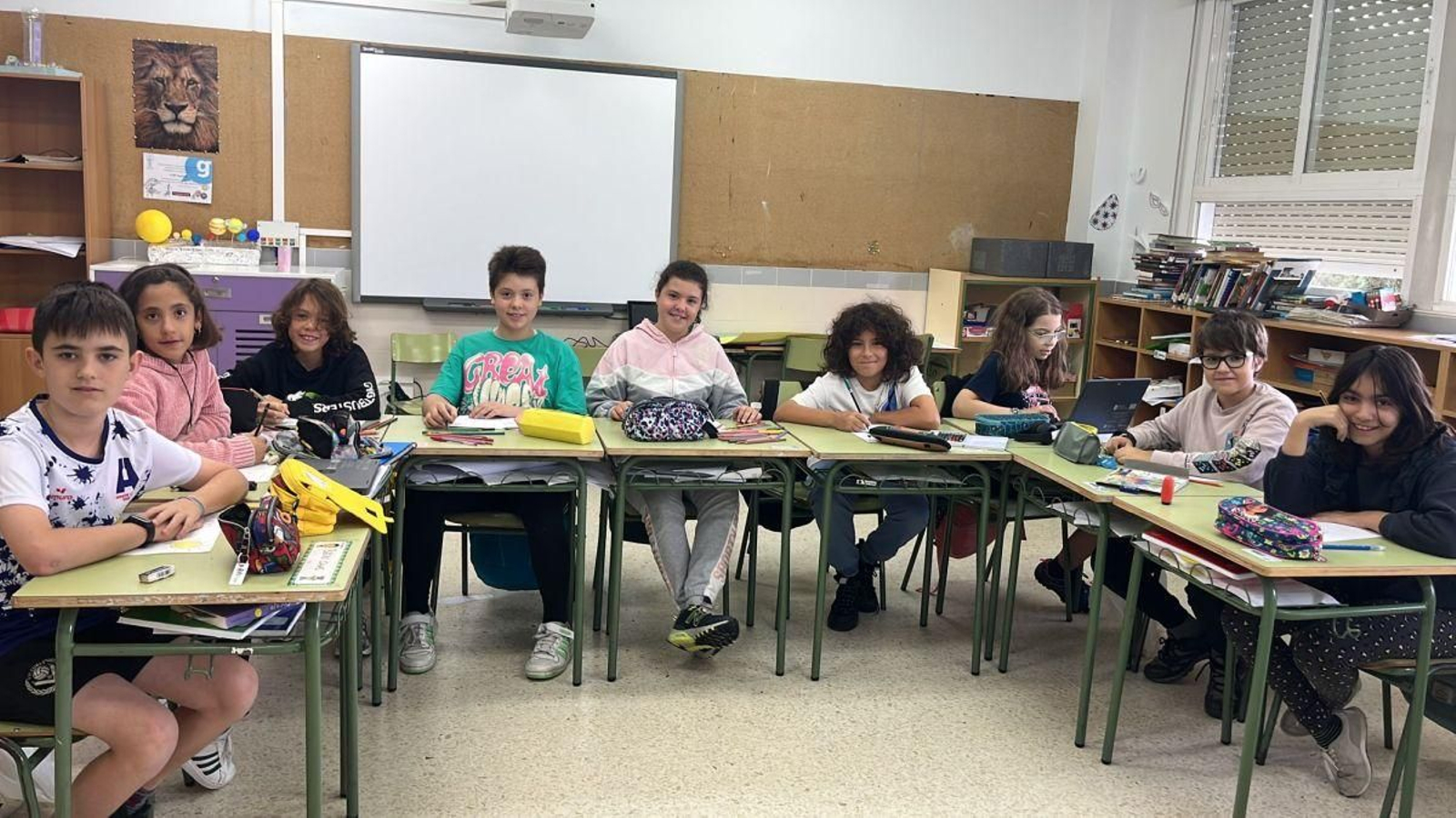 Alumnos del CEIP Paraixal.
