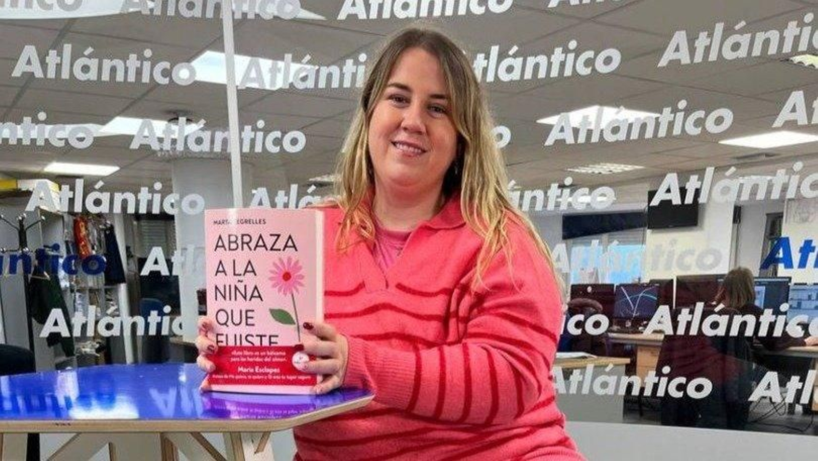 Marta Segrelles, en el set de AtlánticoTV.