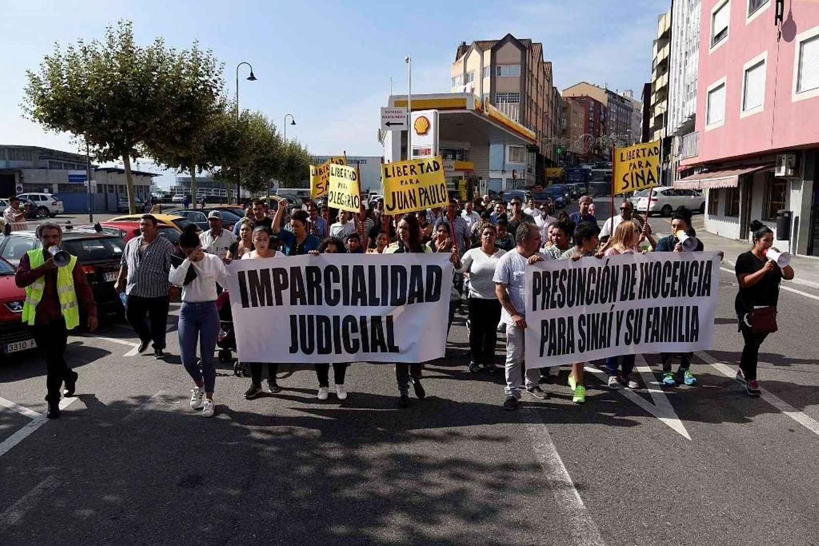 Protesta para pedir la libertad de los "Morones" presos