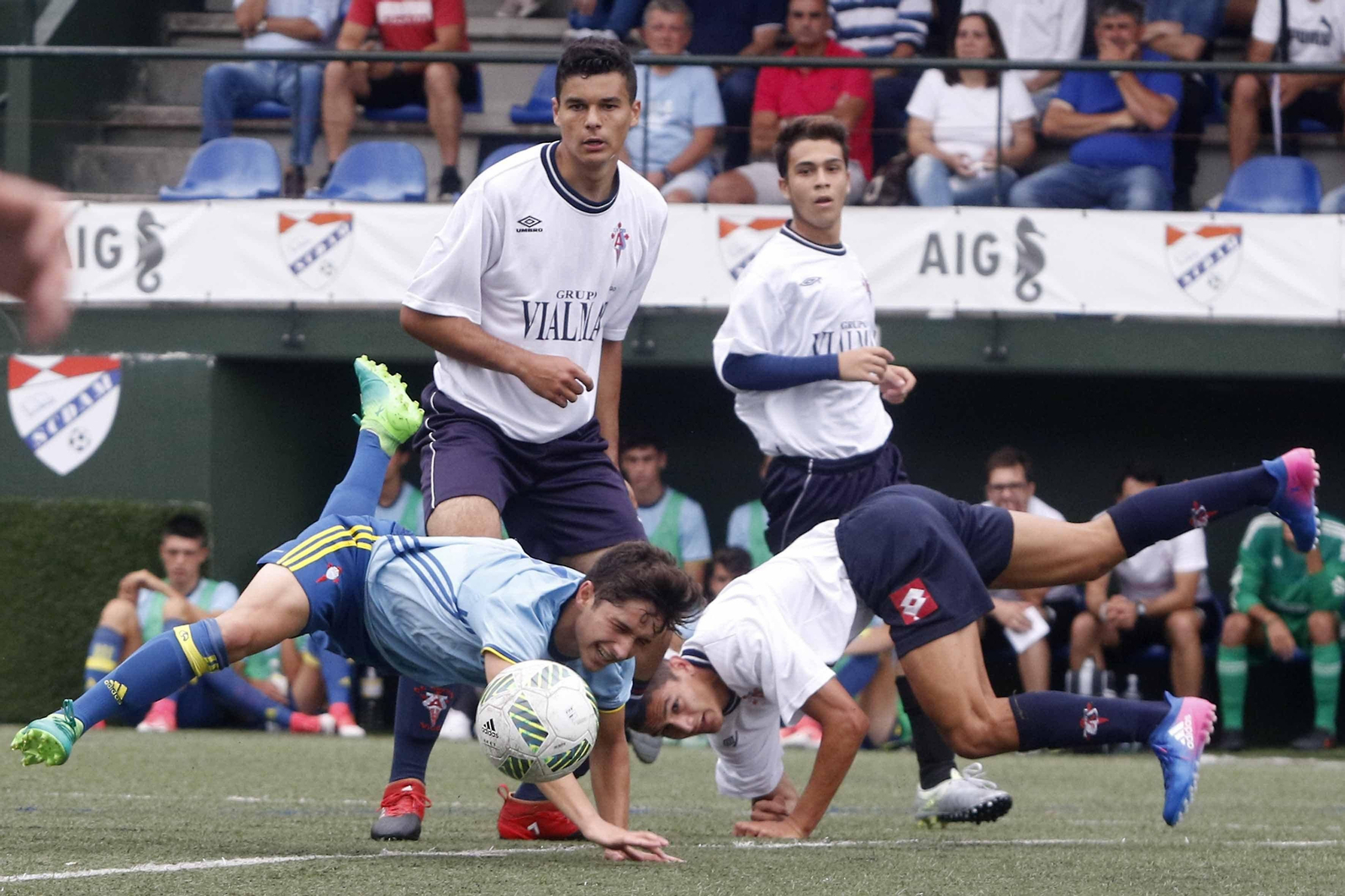 El Celta se impone al Areosa y al Val 
Miñor en Matamá