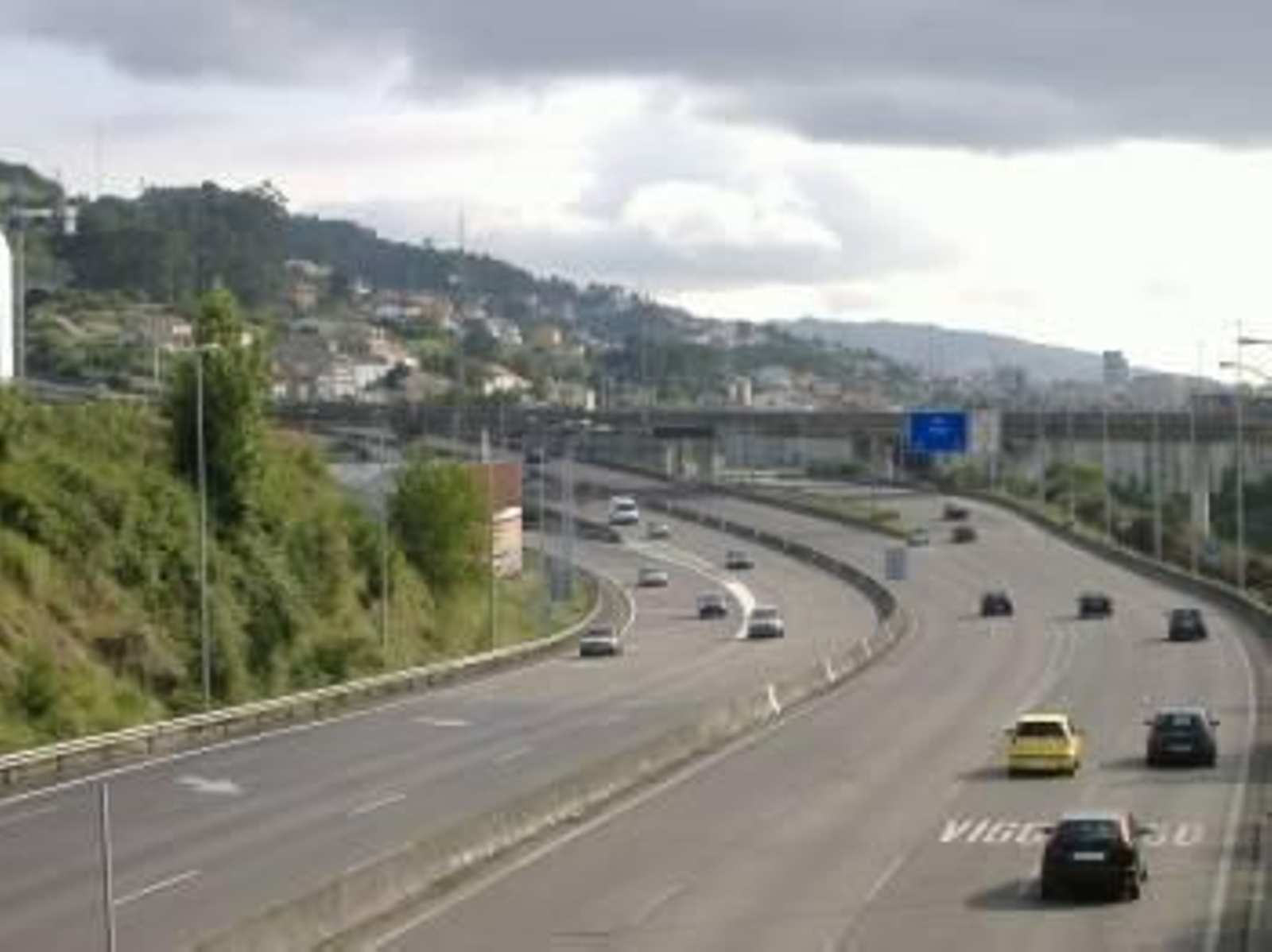Tramo correspondiente a la AP-9 con dirección Vigo. (Foto: ARCHIVO)
