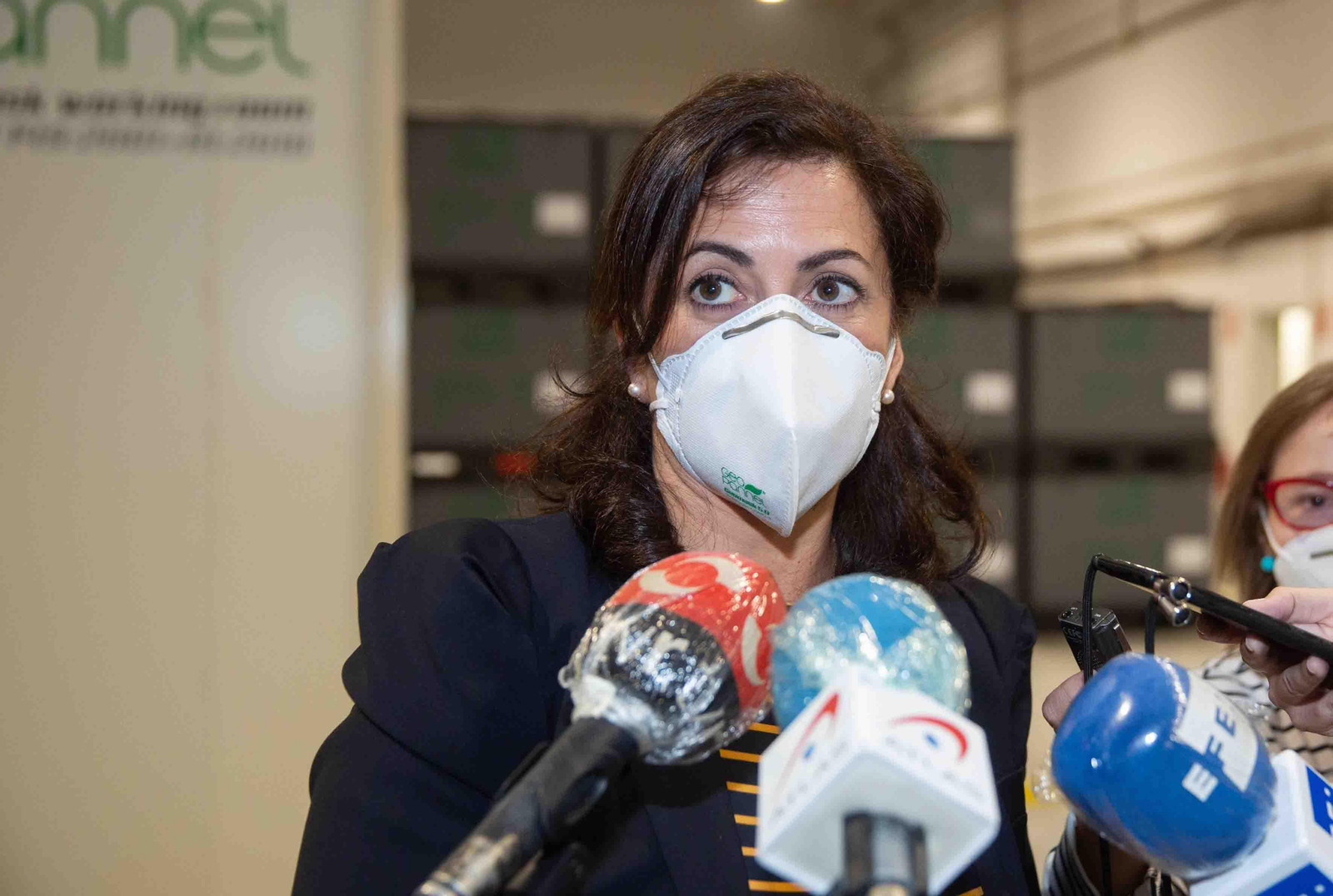 La presidenta de La Rioja, Concha Andreu, ha asegurado que no hay nada decidido respecto a que esta comunidad pueda acoger la próxima Conferencia de Presidentes Autonómicos el próximo mes de julio EFE/Raquel Manzanares