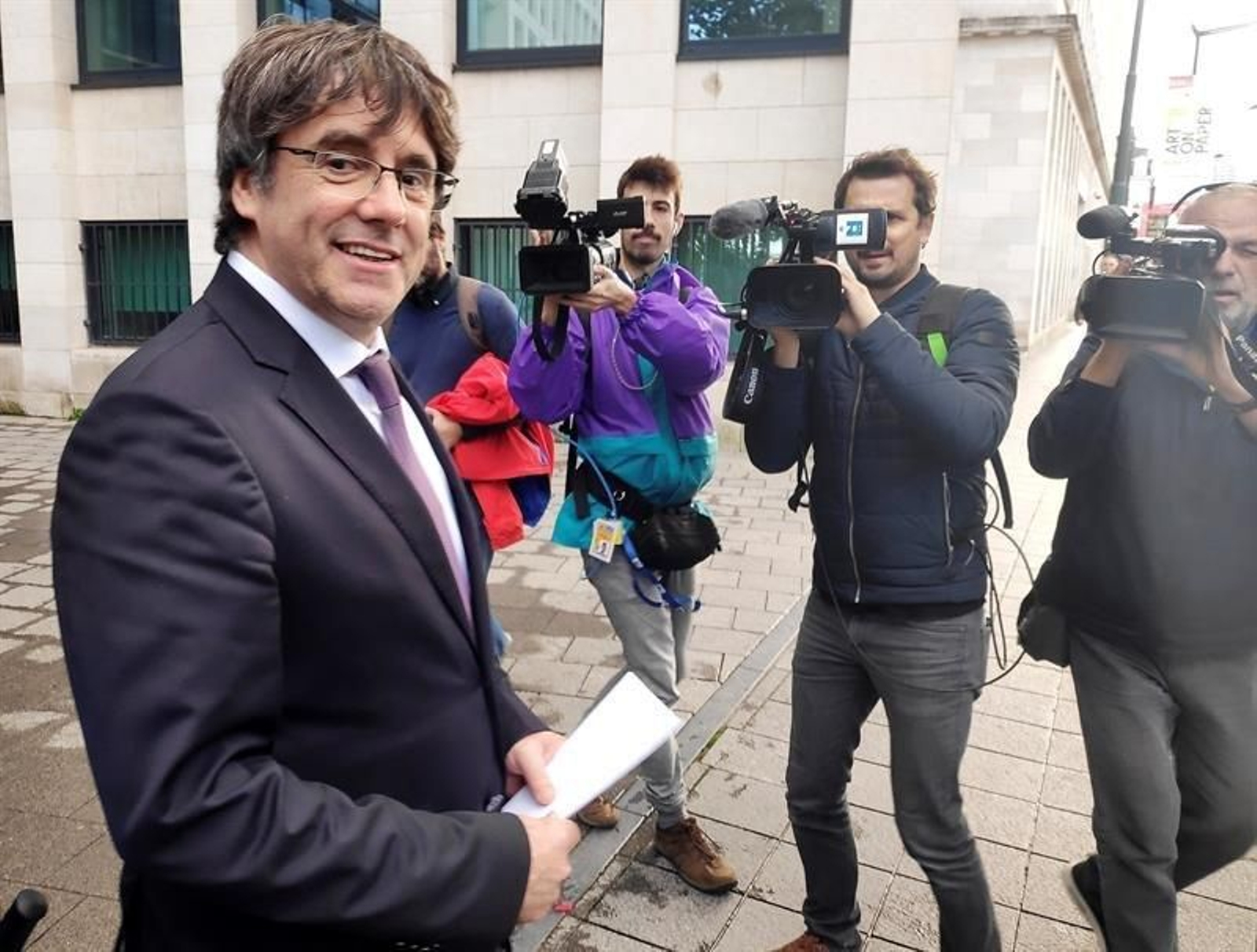 El expresidente de la Generalitat de Cataluña Carles Puigdemont, huido en Bélgica