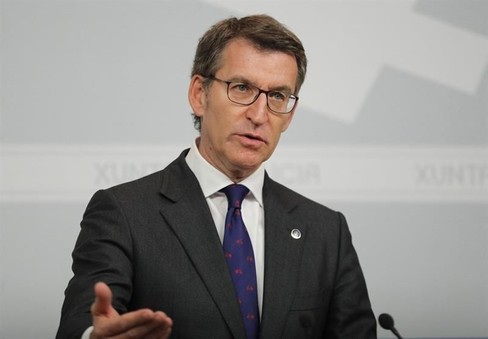 El presidente de la Xunta, Alberto Núñez Feijóo