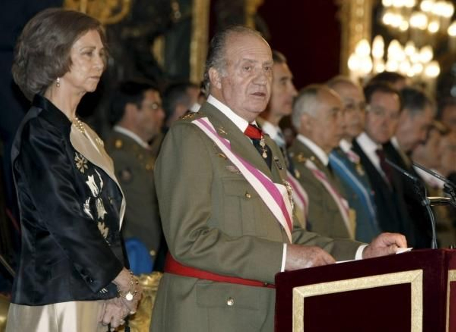 El Rey, durante el discurso.