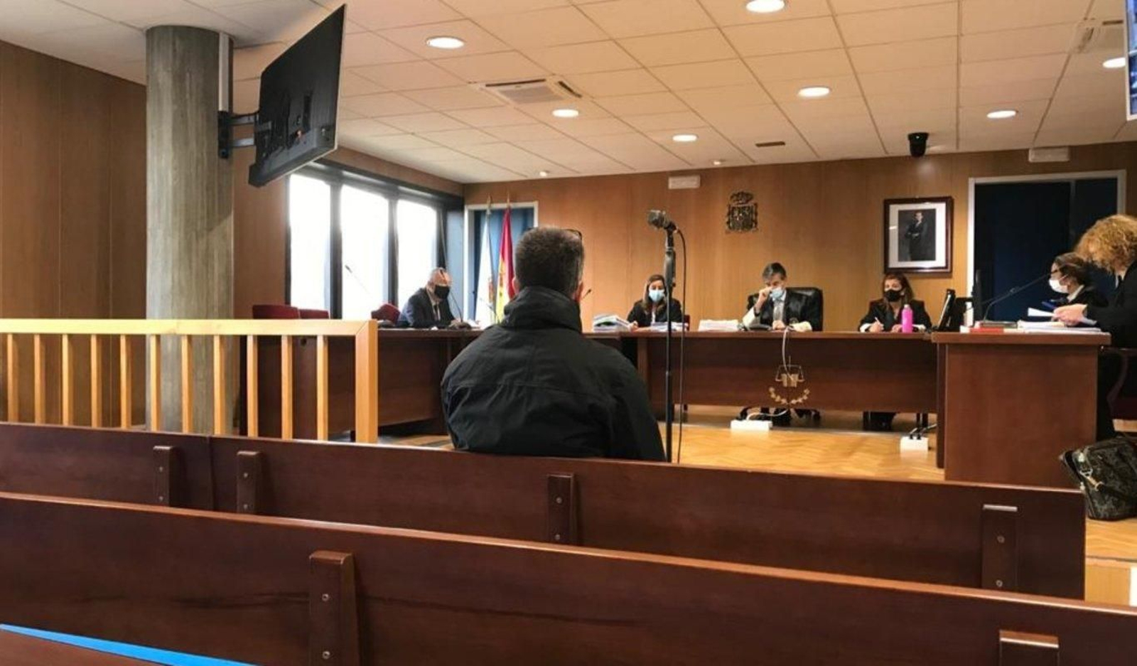 El acusado, en el juicio que se celebro en la Audiencia