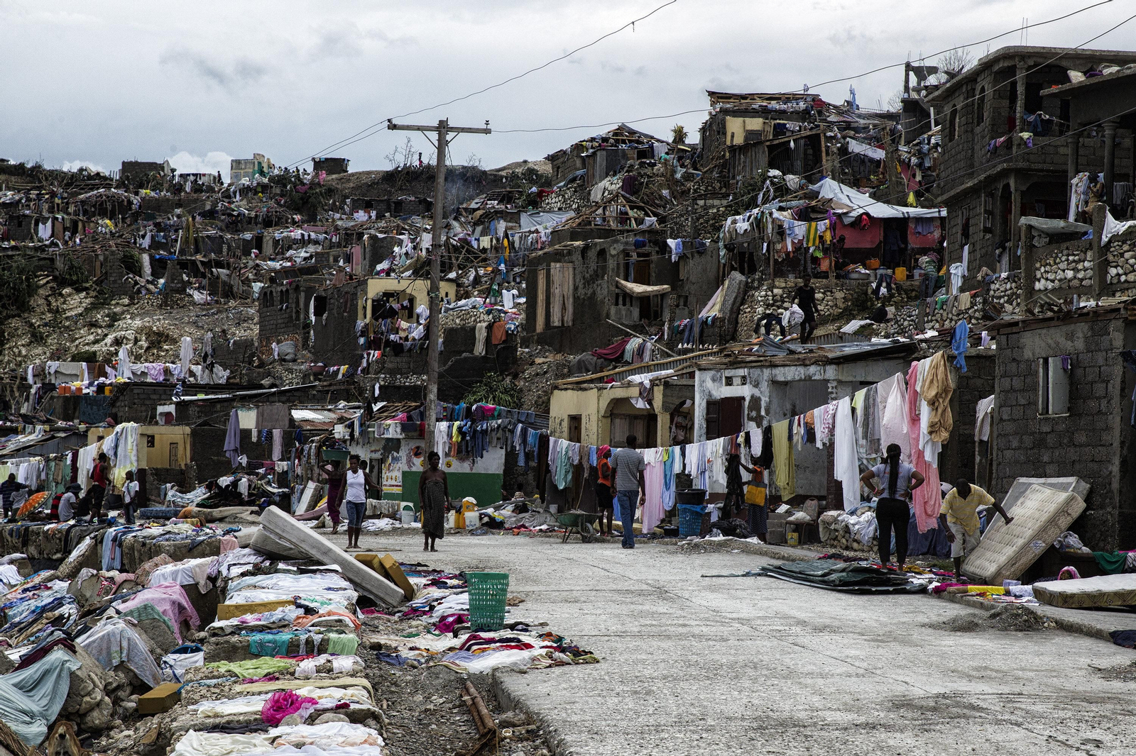 Aspecto que presentaba la ciudad de Jeremie (Haiti), en el oeste del país, que junto a Les Cayes.