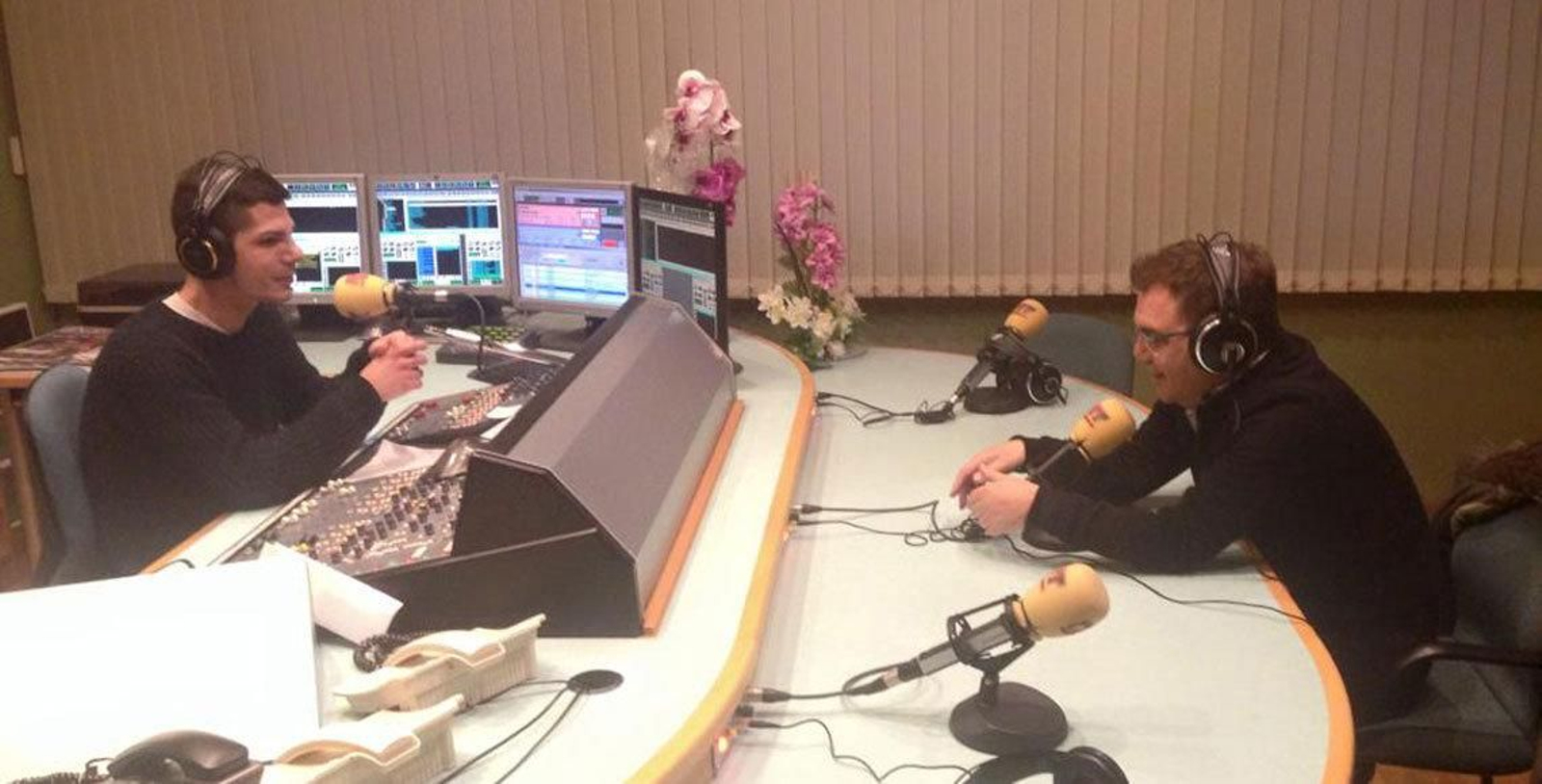 Xosé Manuel Piñeiro durante su intervención en el programa RadioTaxi, en Barcelona.