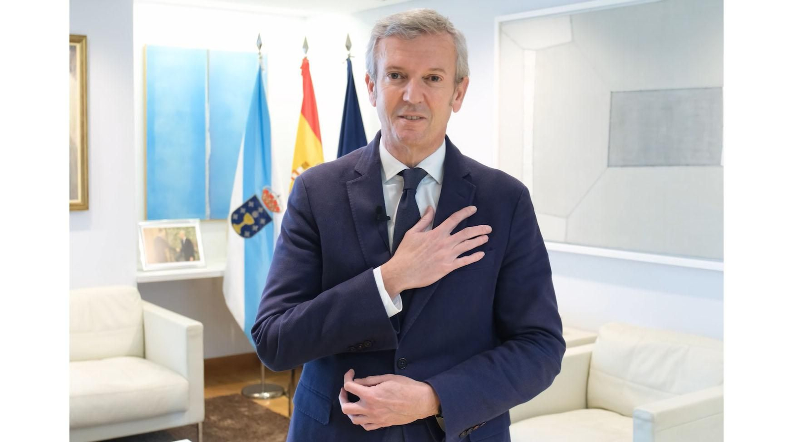 Alfonso Rueda, presidente de la Xunta de Galicia