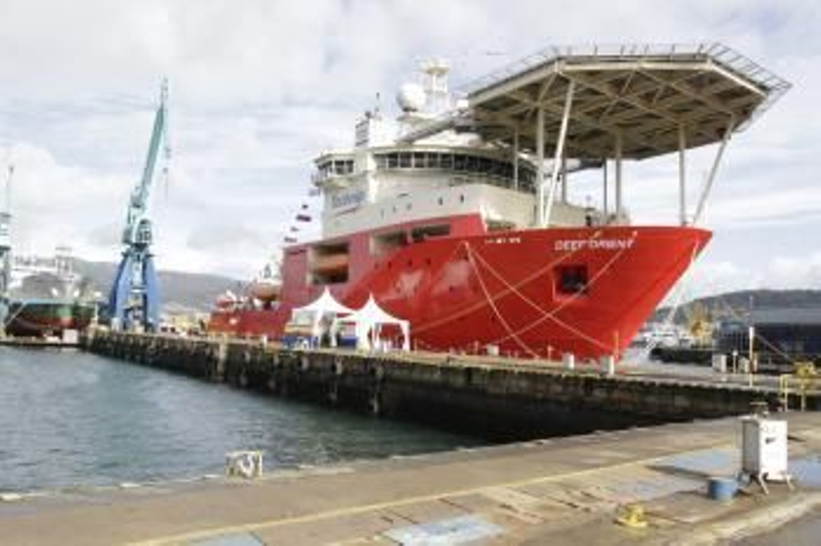 El último barco acabado en la Ría de Vigo, un buque off-shore de Metalships.