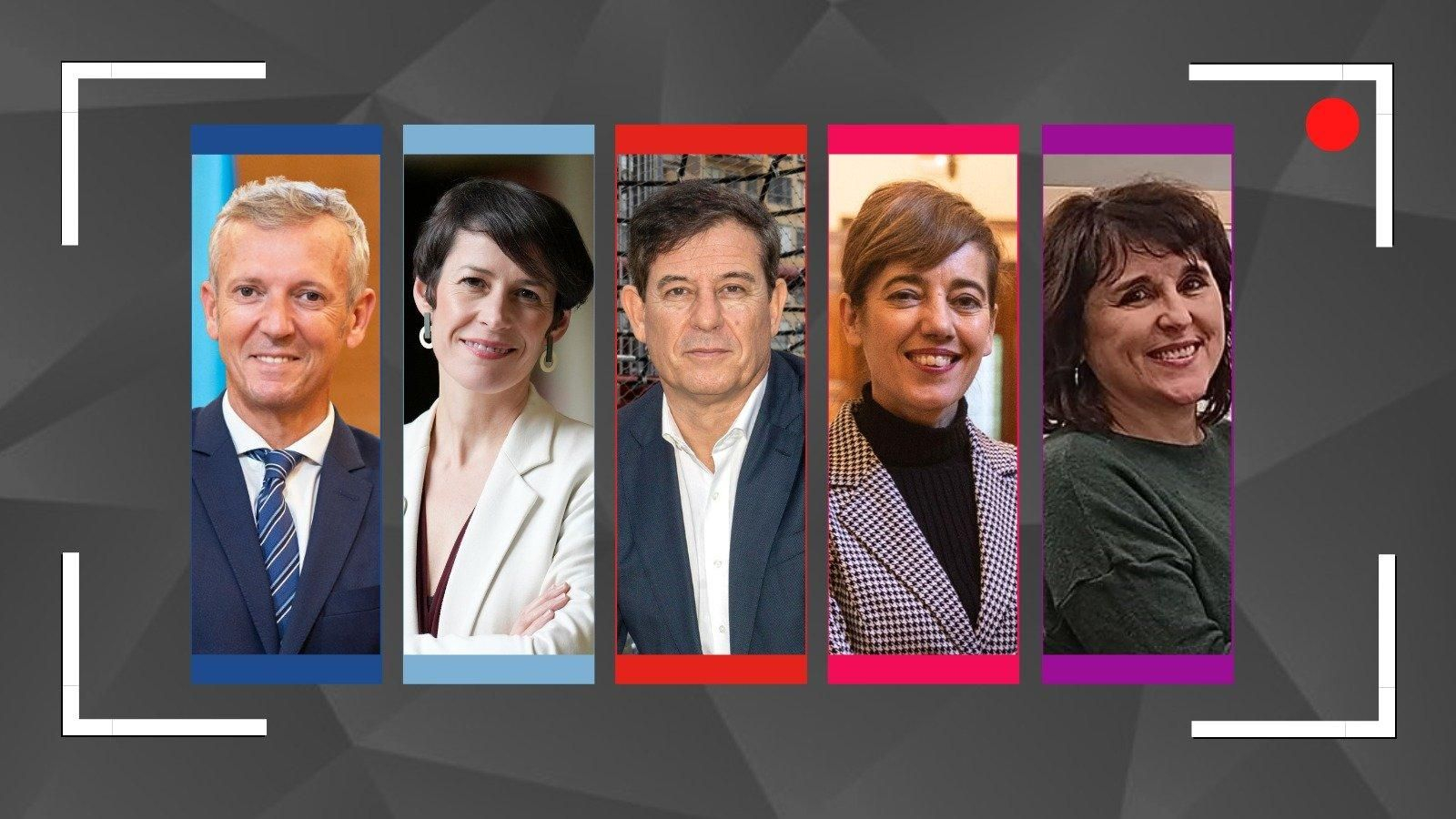 Debate electoral a cinco para las elecciones gallegas.