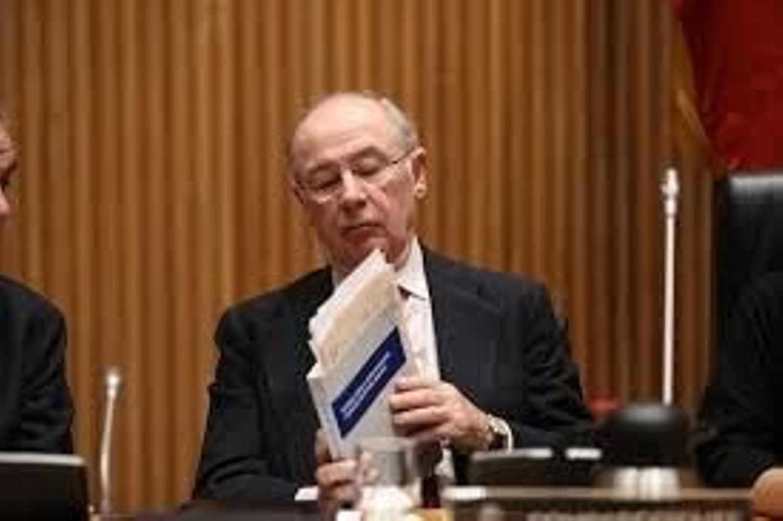 Rodrigo Rato, durante su reciente comparecencia en el Congreso por el caso Bankia.