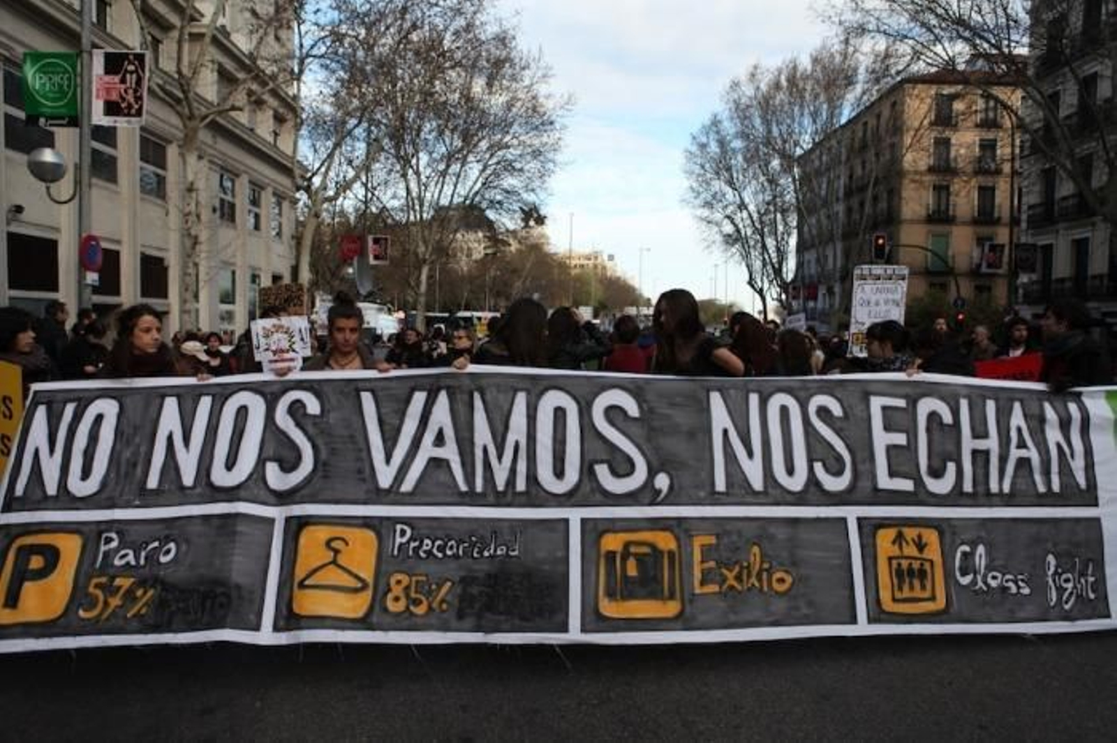 Imagen de las manifestaciones protagonizadas por los jóvenes españoles tras la crisis de 2008