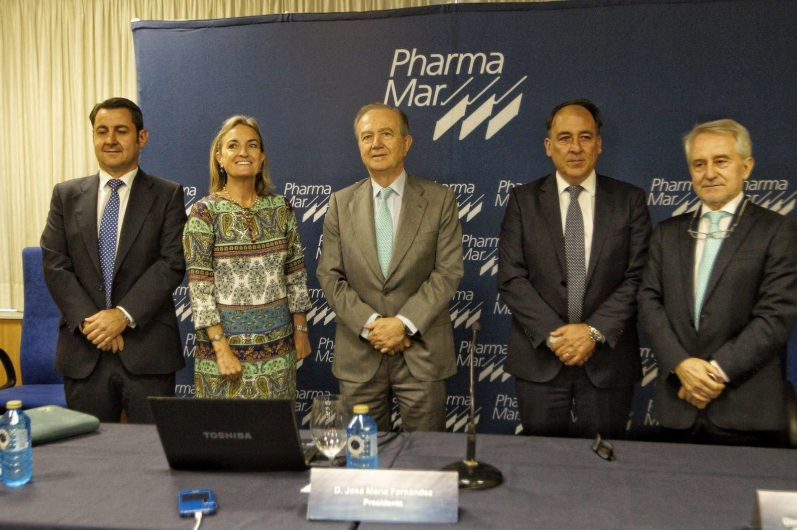 El acto de Pharma Mar esta mañana // Vicente Alonso