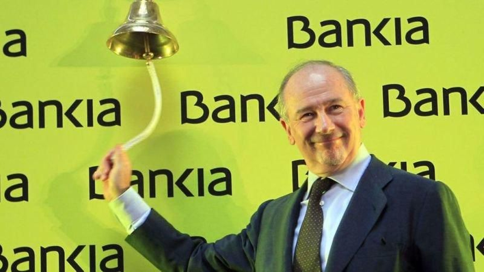Rodrigo Rato, el día de la salida a bolsa de Bankia.