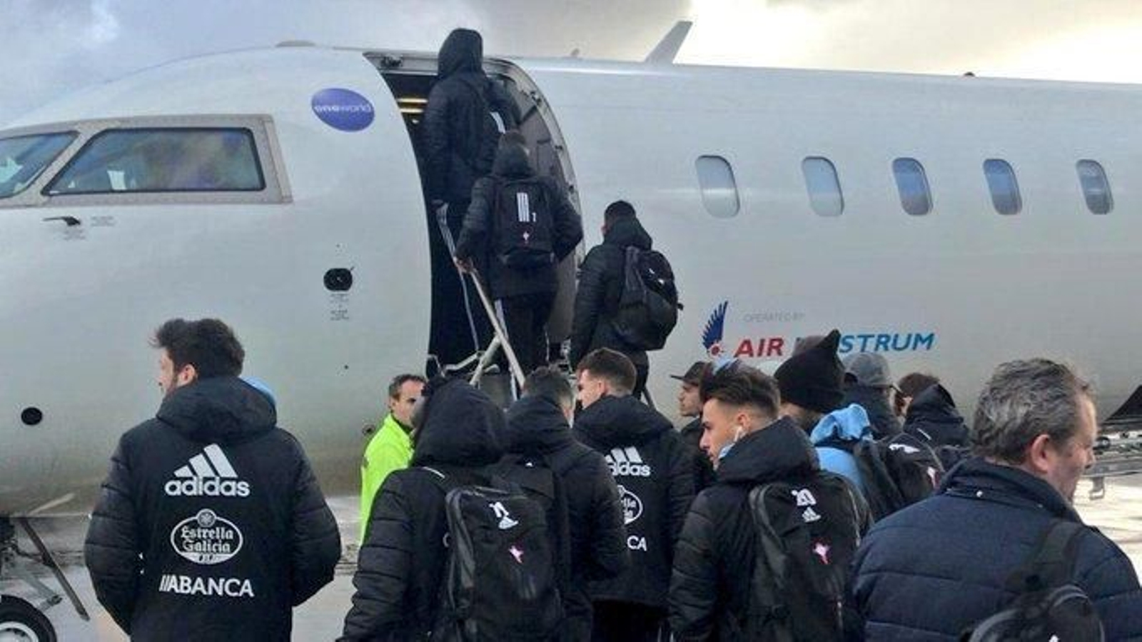 El Celta despega de Santiago hacia Valencia