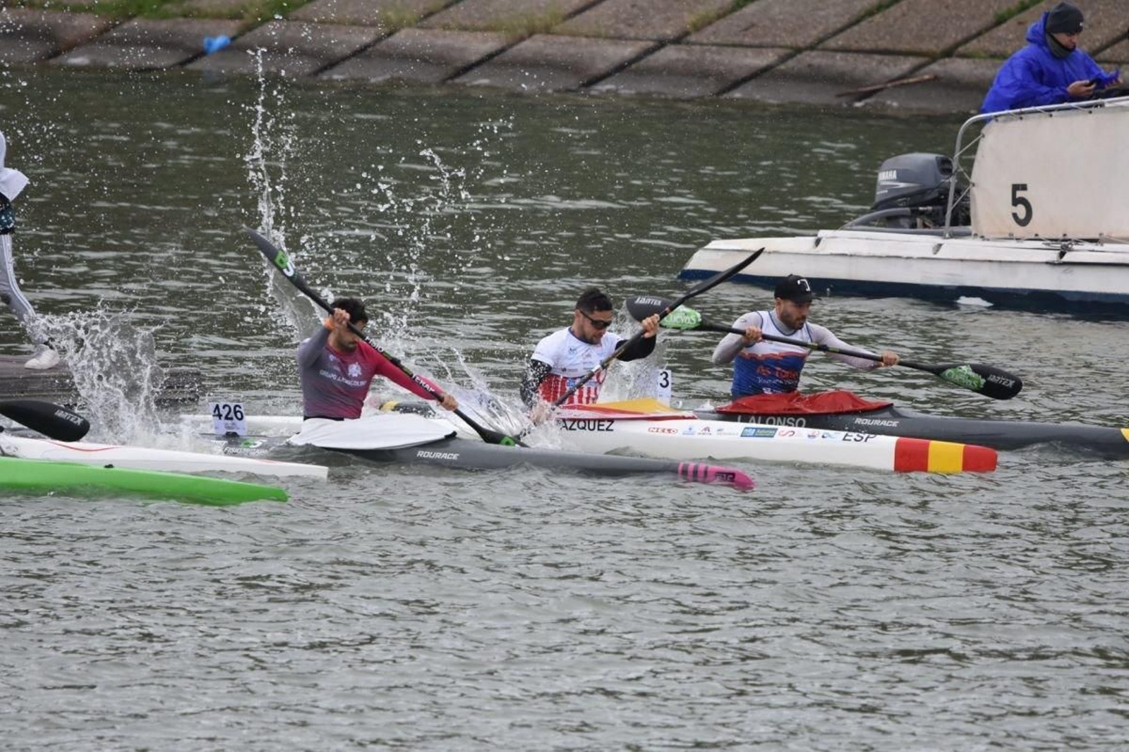 Pedro Vázquez finalizó en la segunda posición en K1.