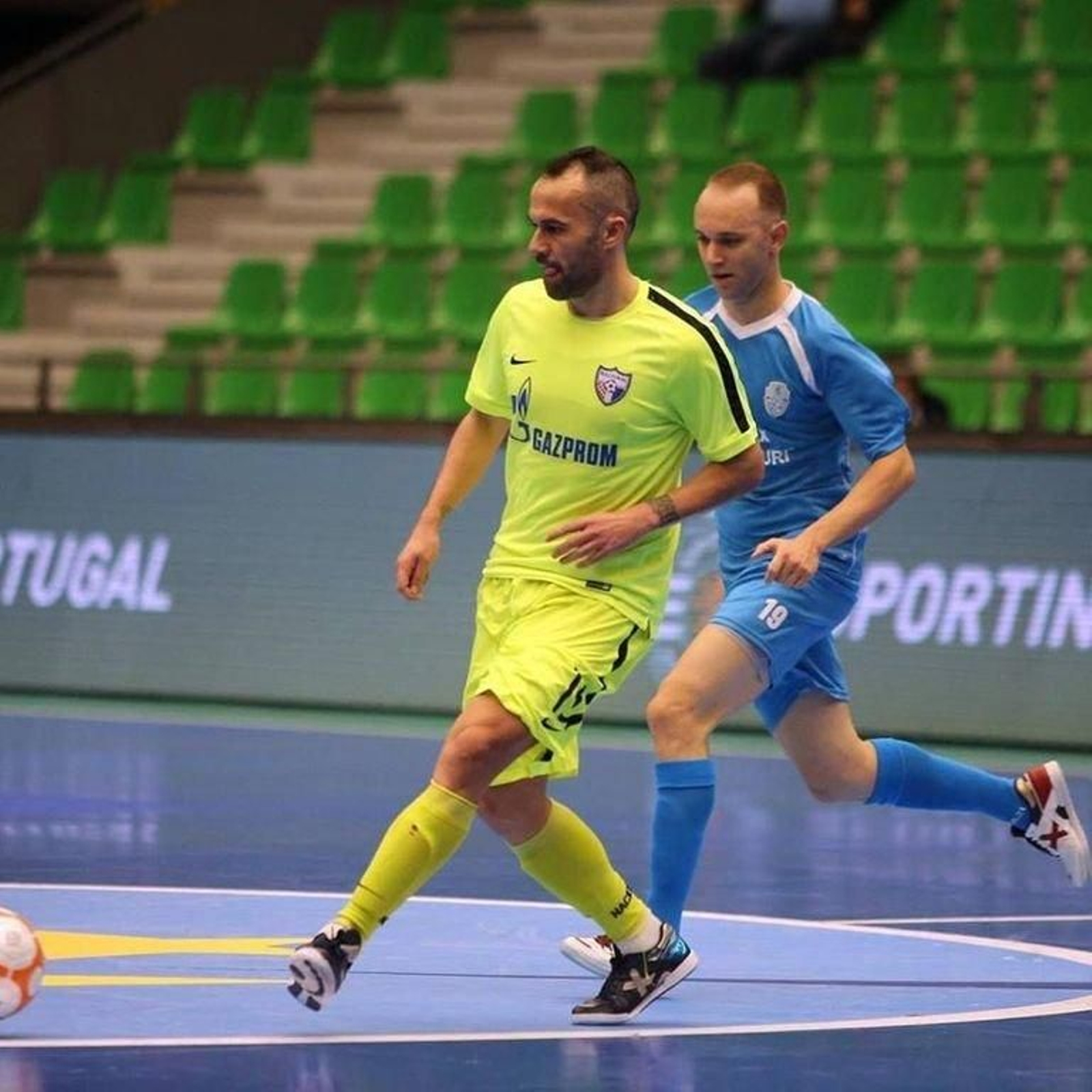 Juan Puertas, en un partido con el Nacional Zagreb.