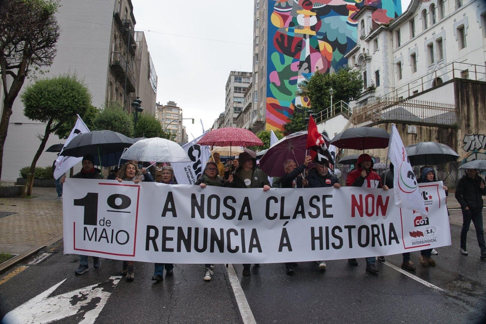 Manifestación de la CUT.