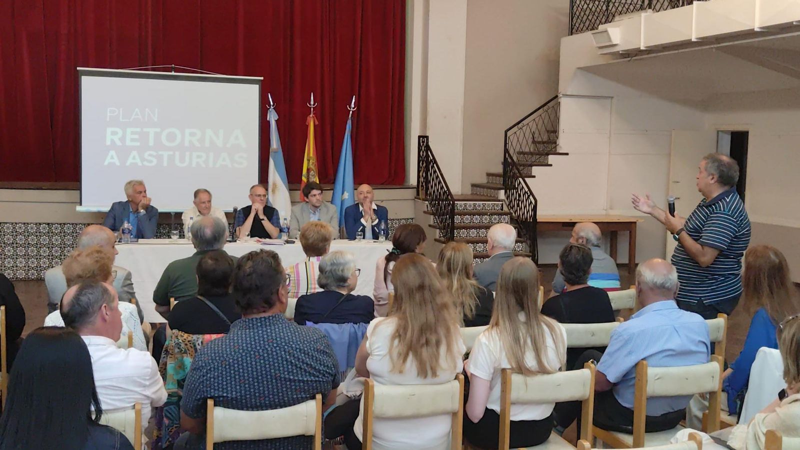 Diego Canga en el Centro Asturiano de Mar del Plata