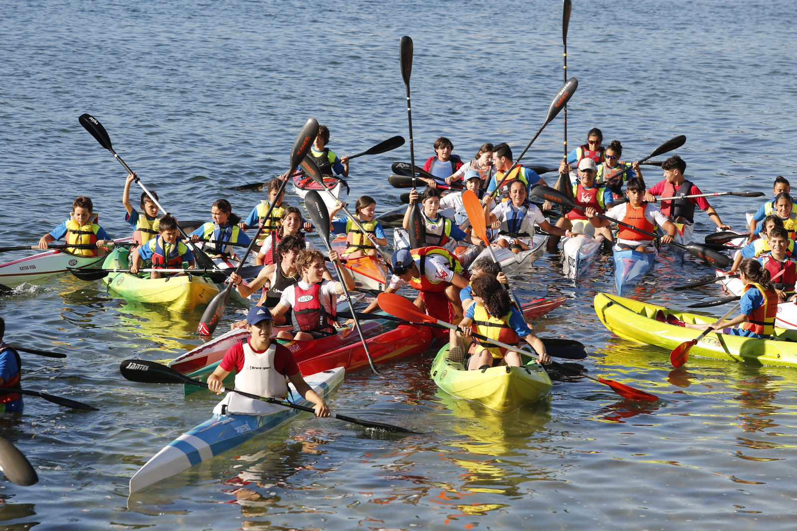 La jornada de entrenamiento especial de la mano de +Deporte Atlántico y el club de piragüismo Kayak Vigo
