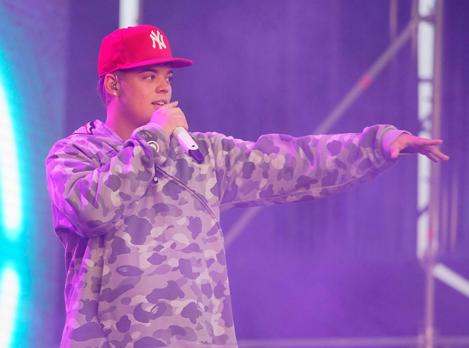 Saiko actuando en el muelle de Trasatlánticos de Vigo