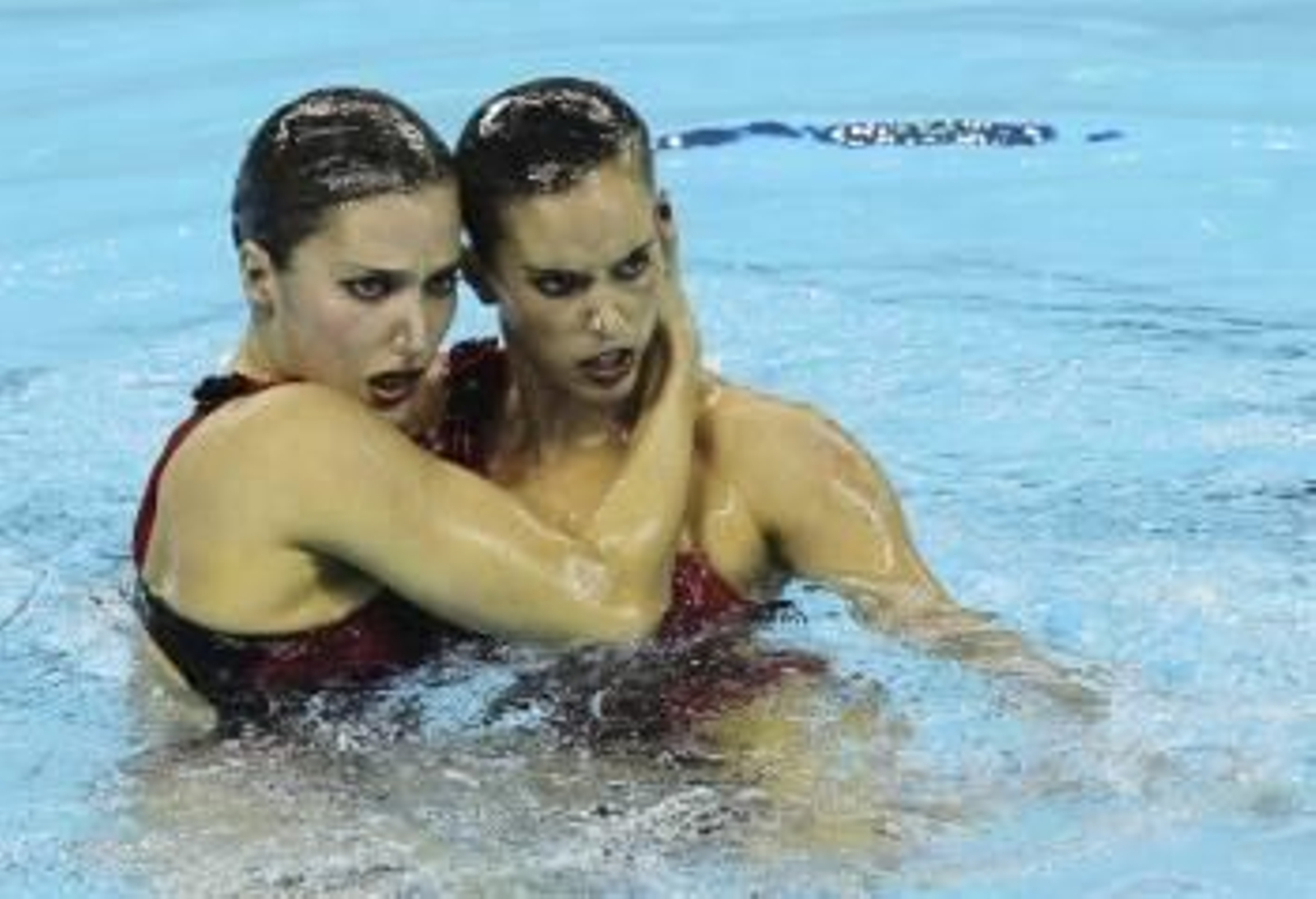 Carbonell y Fuentes, durante el ejercicio.? (Foto: hwee young)