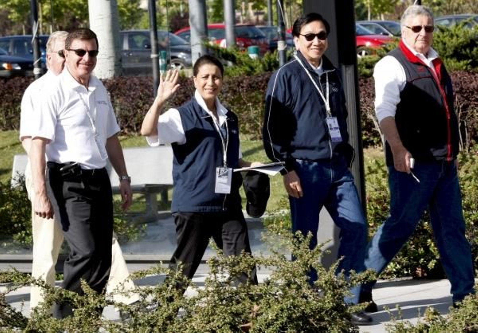 Miembros de la Comisión de Evaluación del COI, en Madrid. (Foto: Chema Moya)