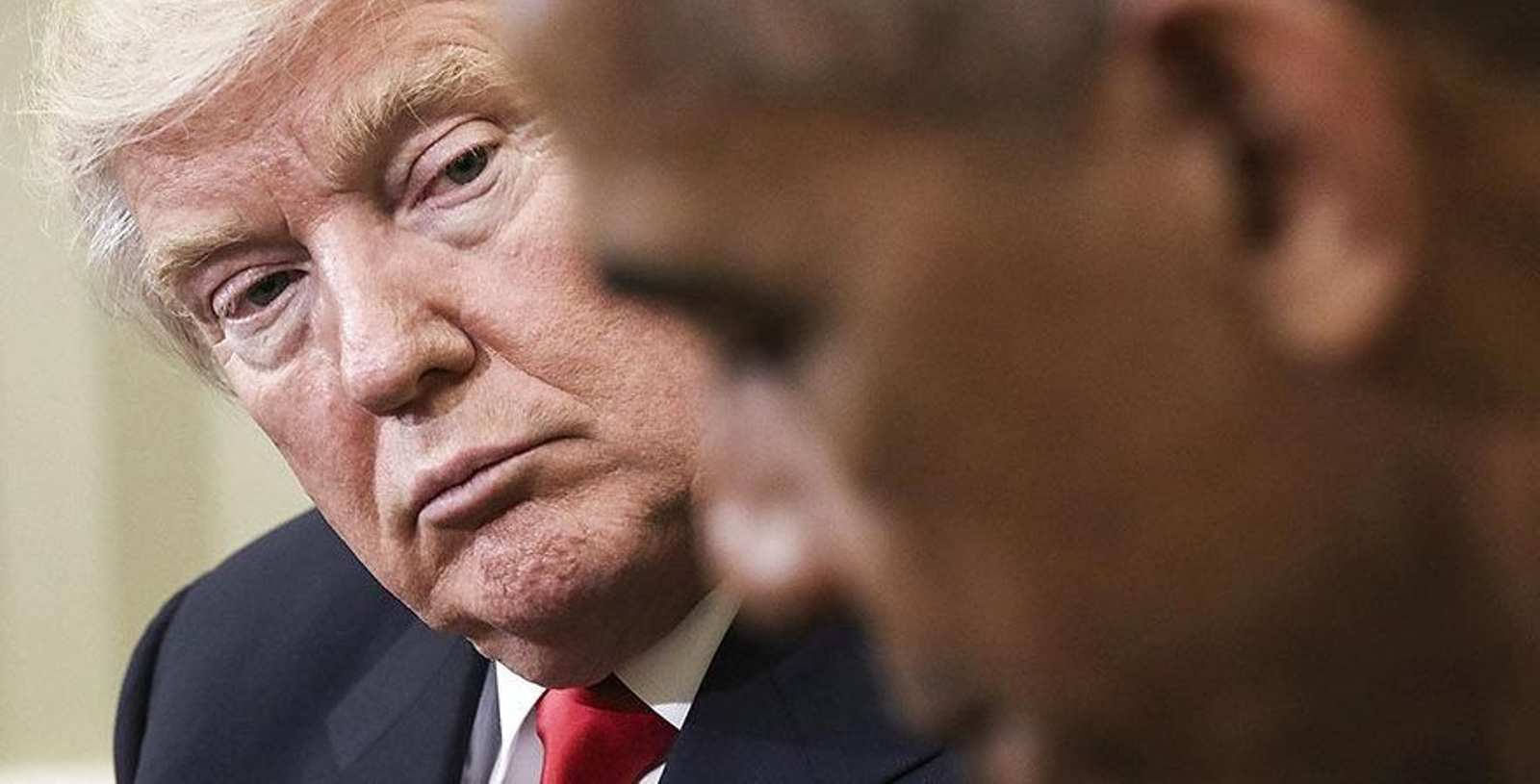 WASHINGTON, DC - NOVEMBER 10: U.S. President Barack Obama speaks while meeting with President-elect Donald Trump (L) following a meeting in the Oval Office November 10, 2016 in Washington, DC. Trump is scheduled to meet with members of the Republican leadership in Congress later today on Capitol Hill.   Win McNamee/Getty Images/AFP
== FOR NEWSPAPERS, INTERNET, TELCOS & TELEVISION USE ONLY ==