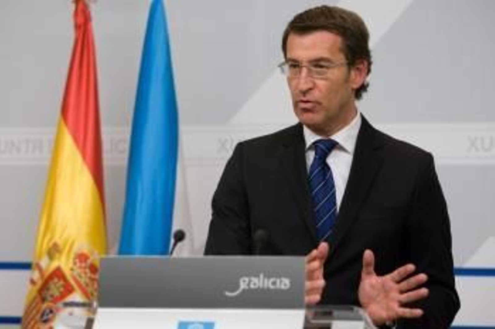 El presidente de la Xunta, Alberto Núñez Feijóo