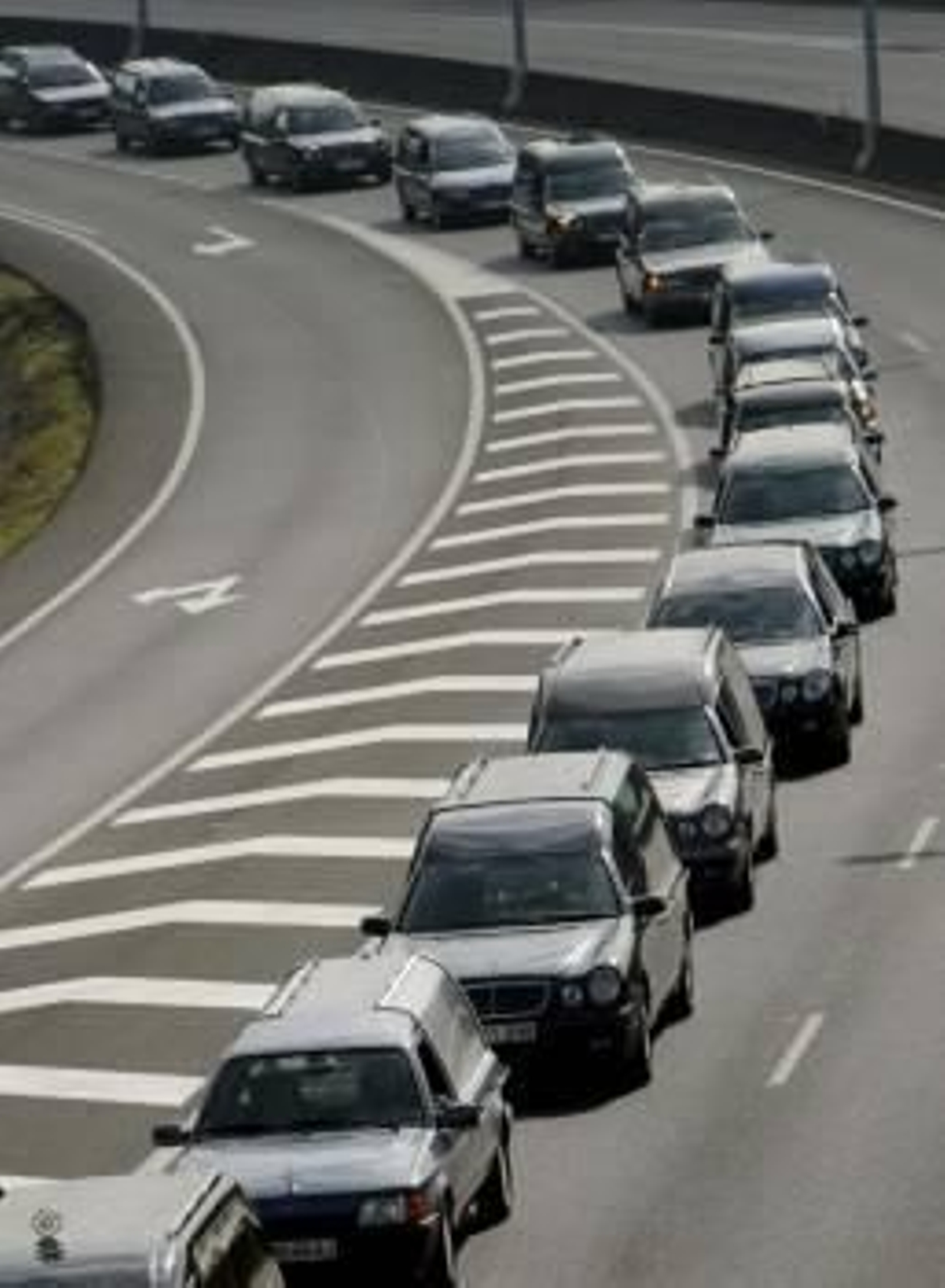 Coches fúnebres en una protesta en Galicia en 2008. (Foto: ARCHIVO)