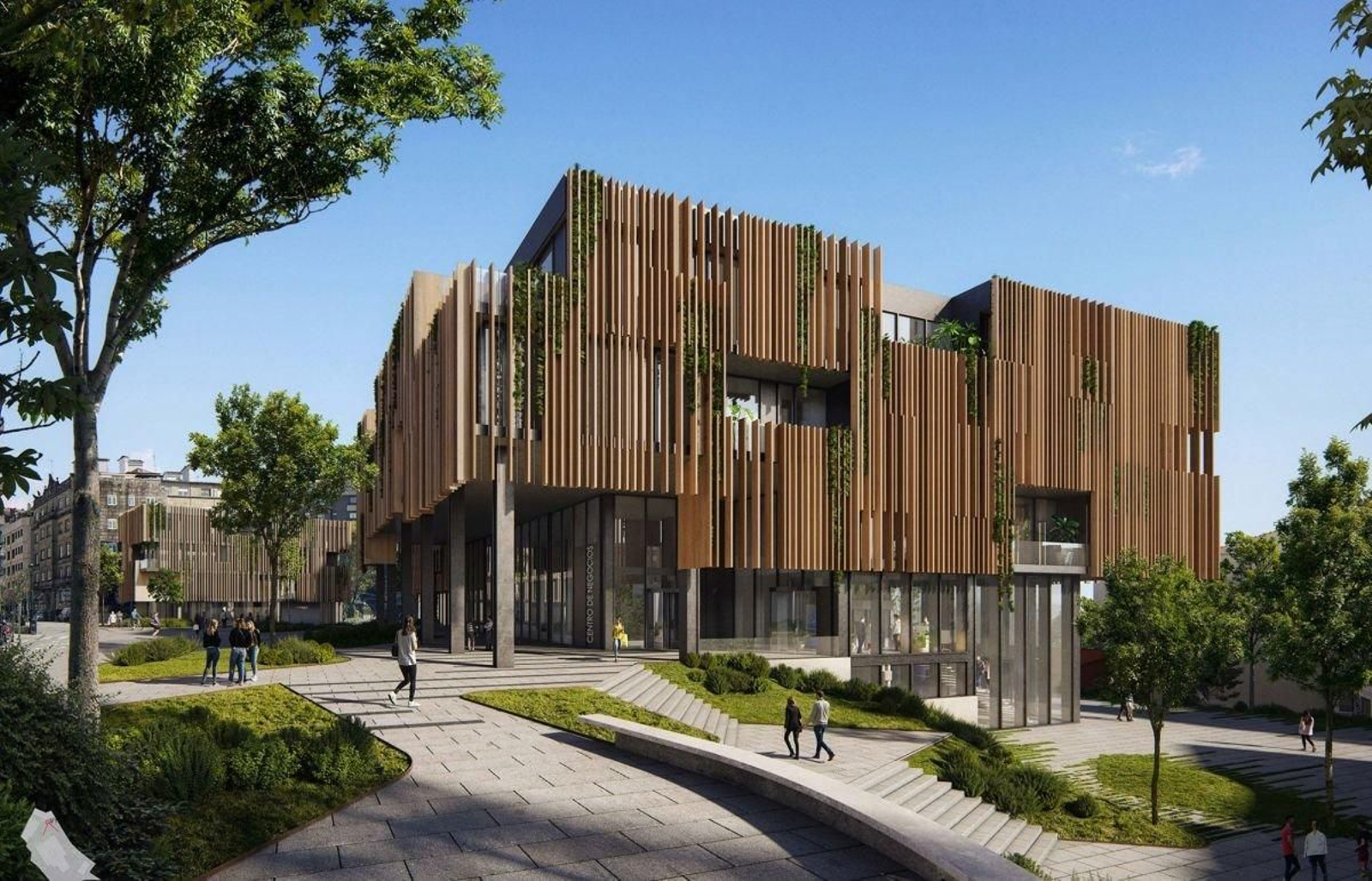 Infografía del proyecto de remodelación propuesto por Estudio Carme Pinós.