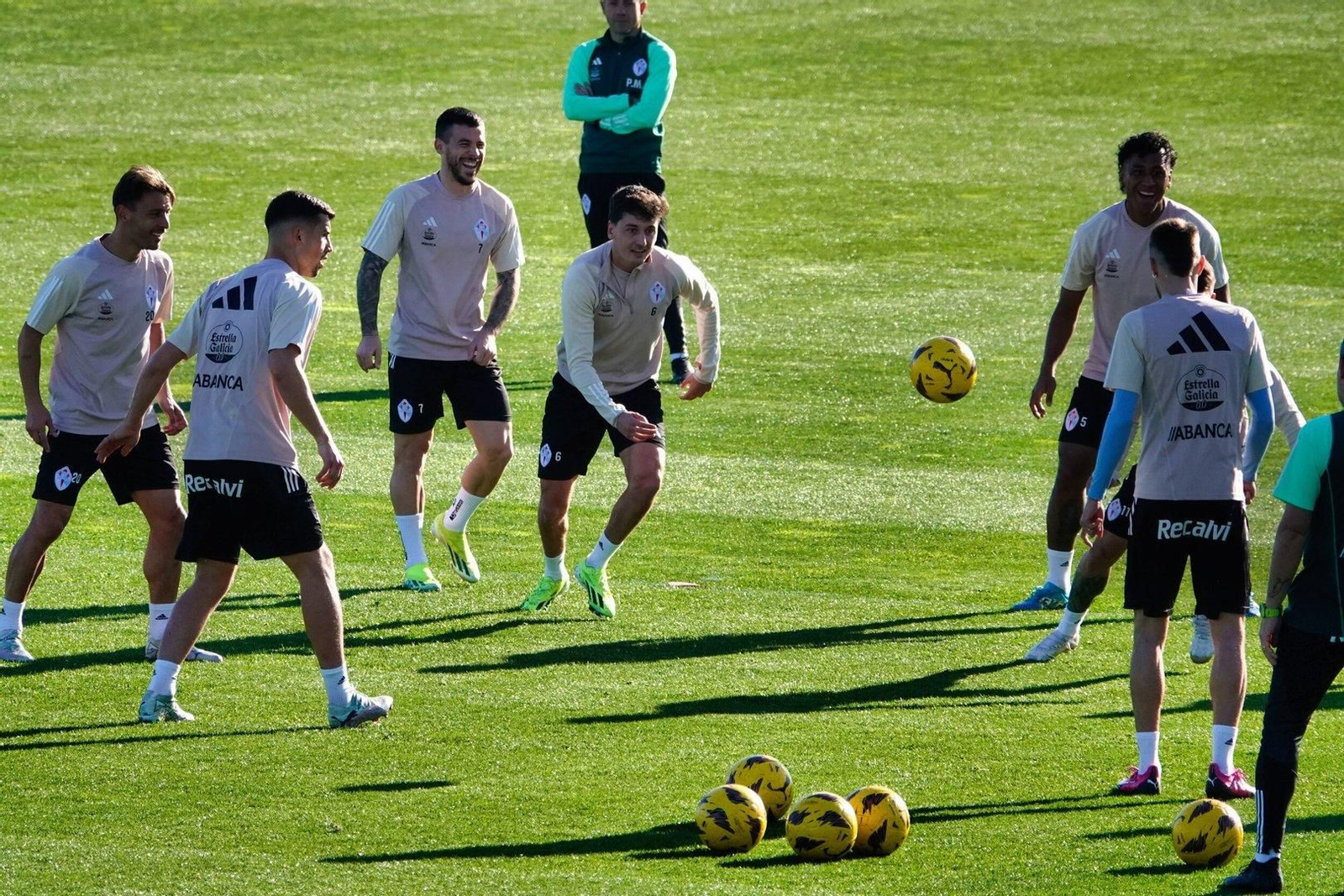 Entrenamiento Celta en Cidade deportiva en Mos.